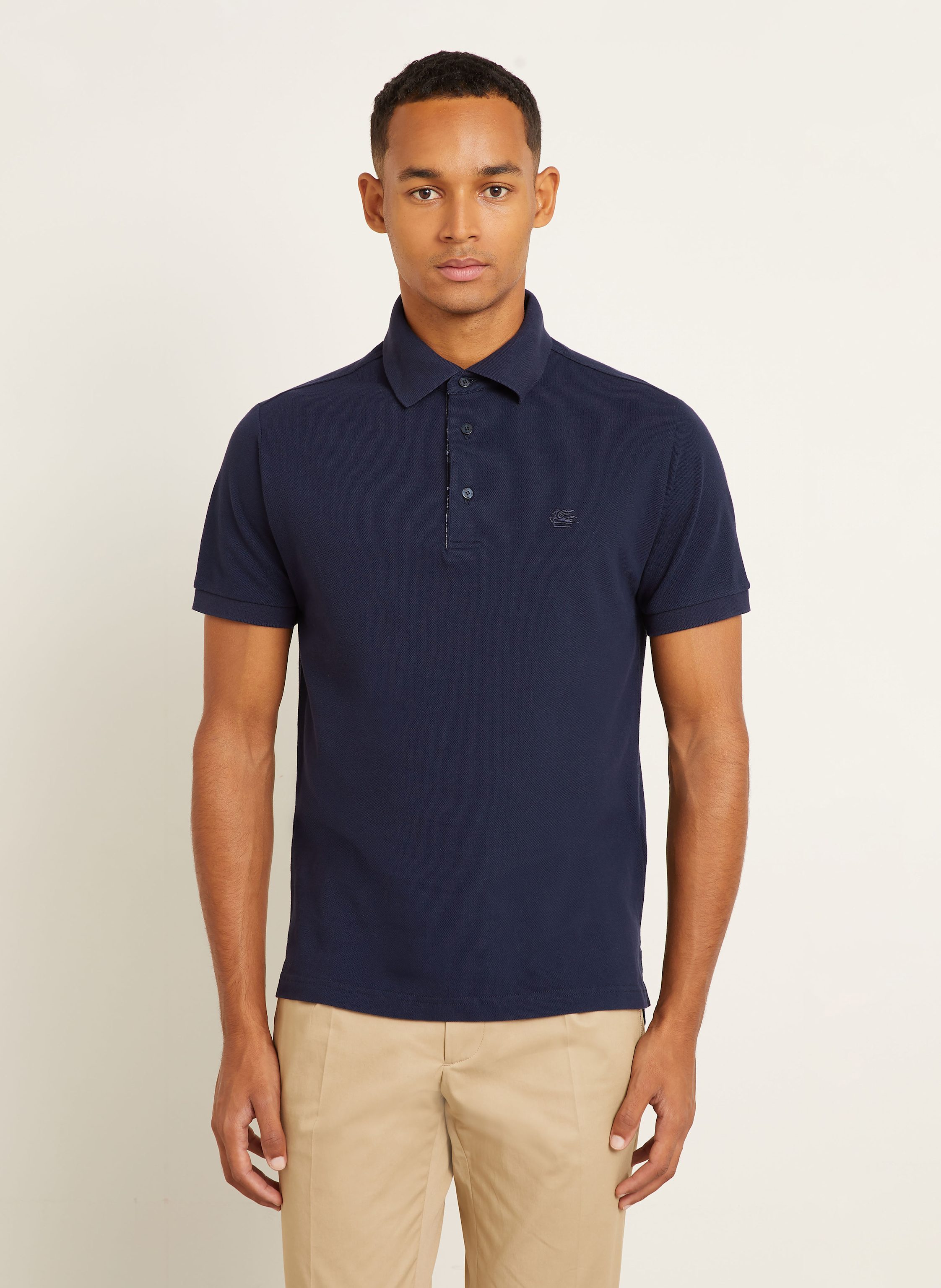 Thumbnail - Etro Piqué-Poloshirt blau