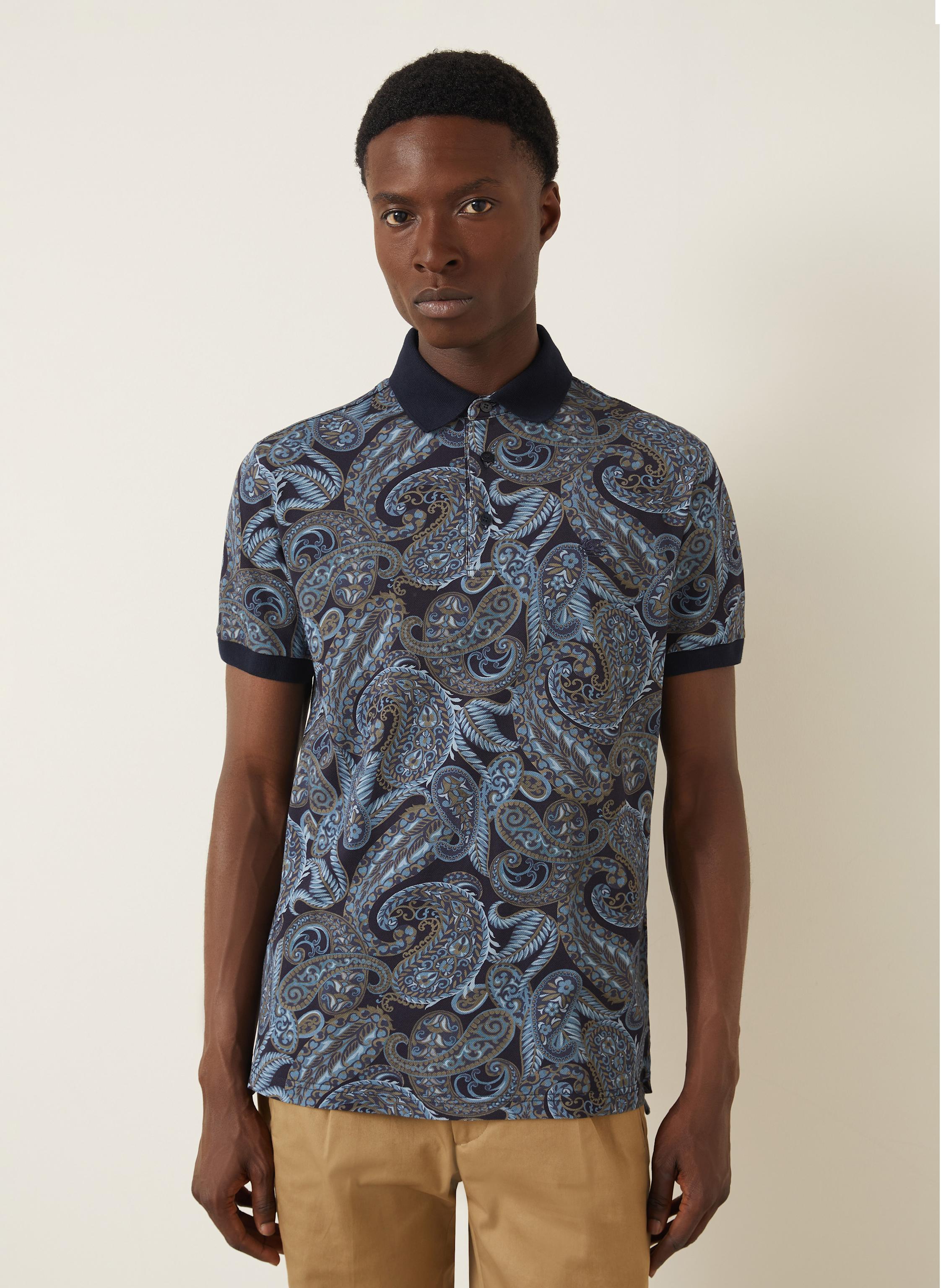 Thumbnail - Etro Piqué-Poloshirt Regular Fit blau