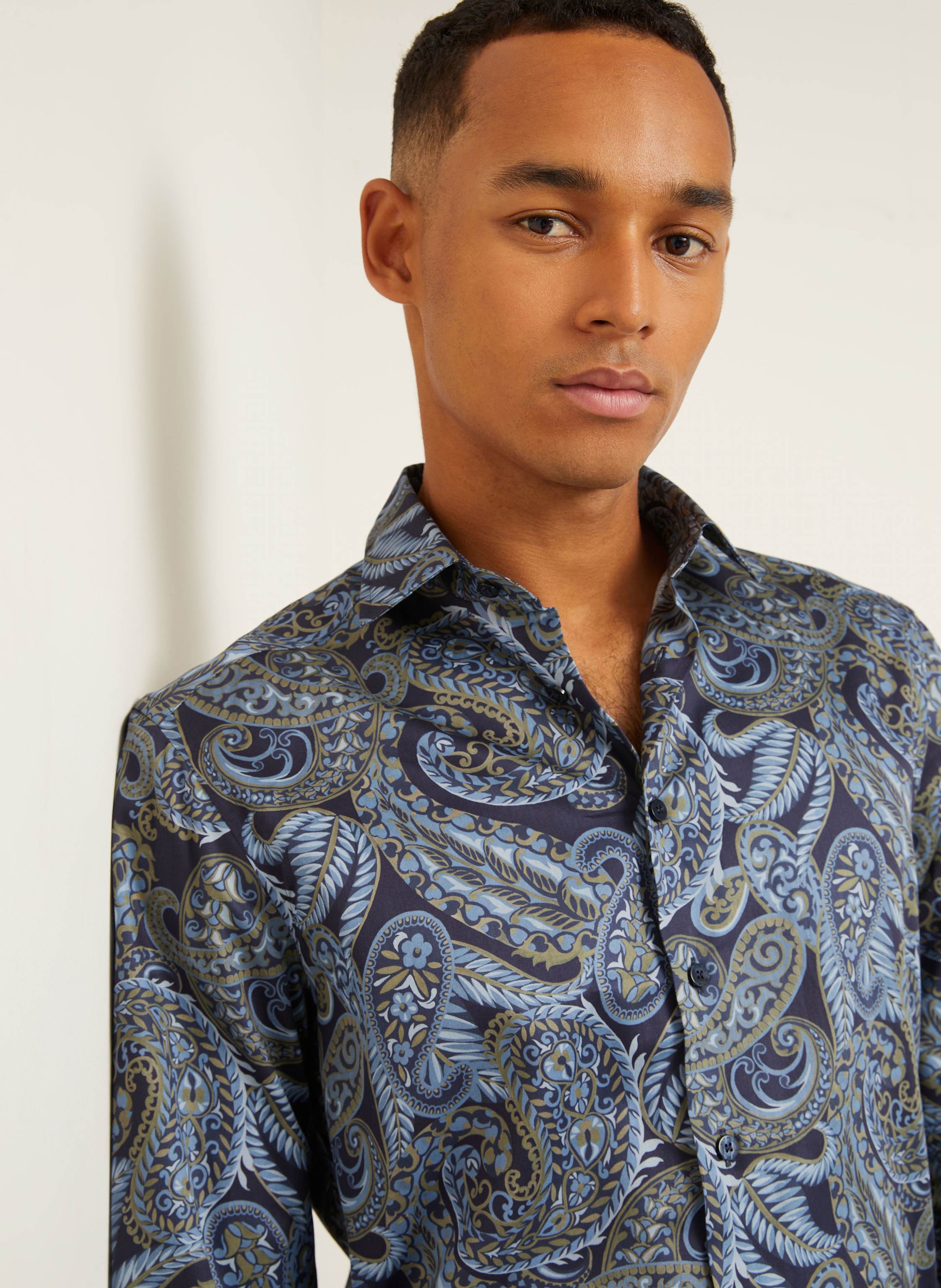 Thumbnail - Etro Hemd Regular Fit blau