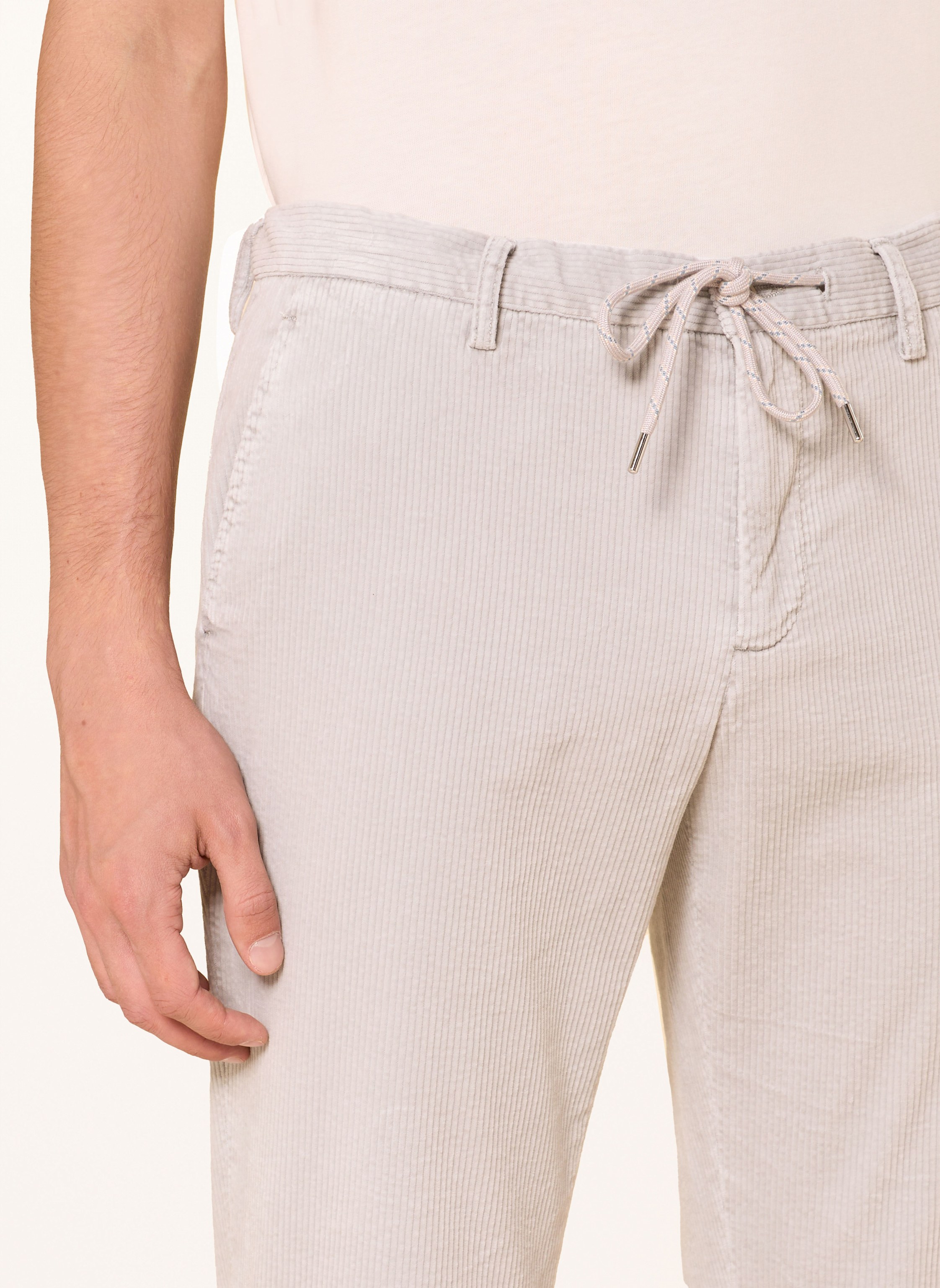 Thumbnail - Alberto Cordhose Jump Im Jogging-Stil Slim Fit grau