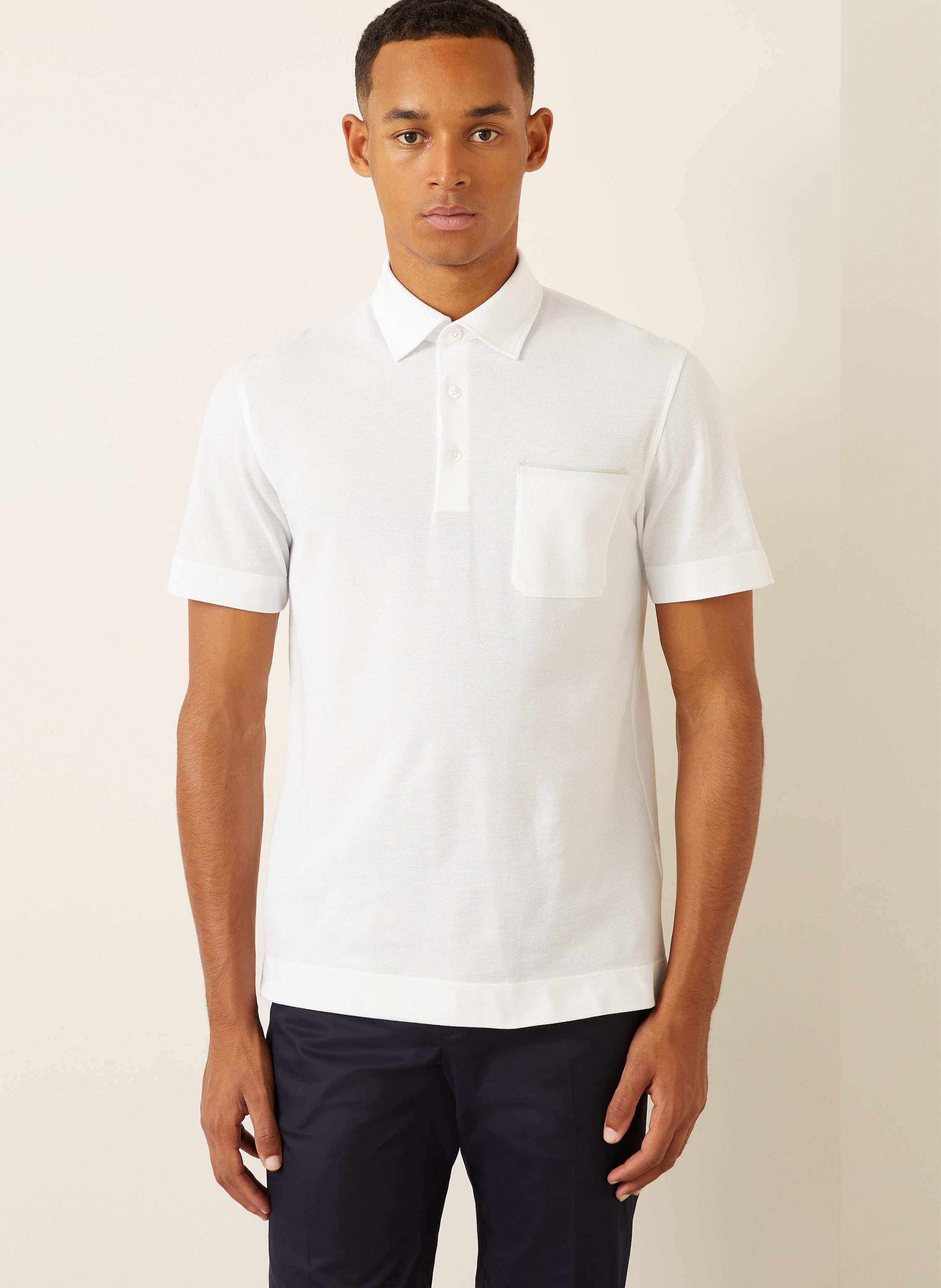 Thumbnail - Zegna Pique-Poloshirt weiss