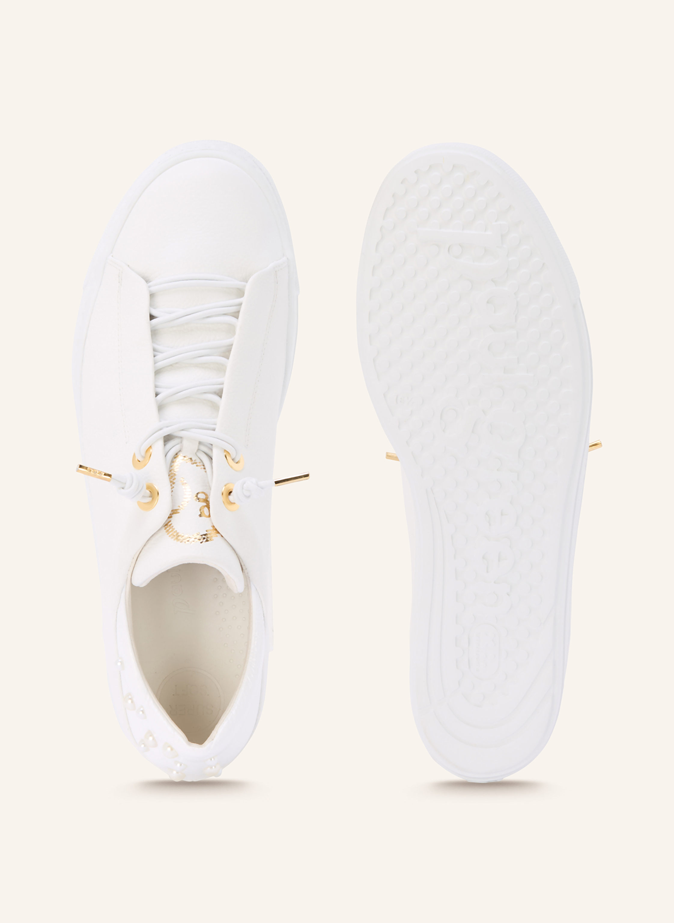 Thumbnail - Paul Green Sneaker Mit Schmuckperlen weiss