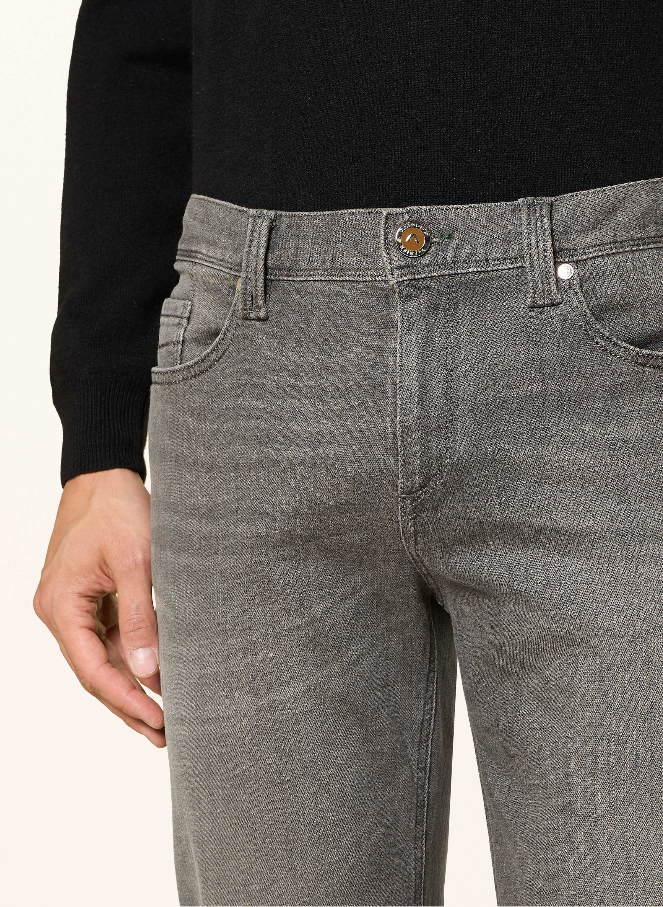 Thumbnail - Alberto Jeans Pipe Regular Fit grau
