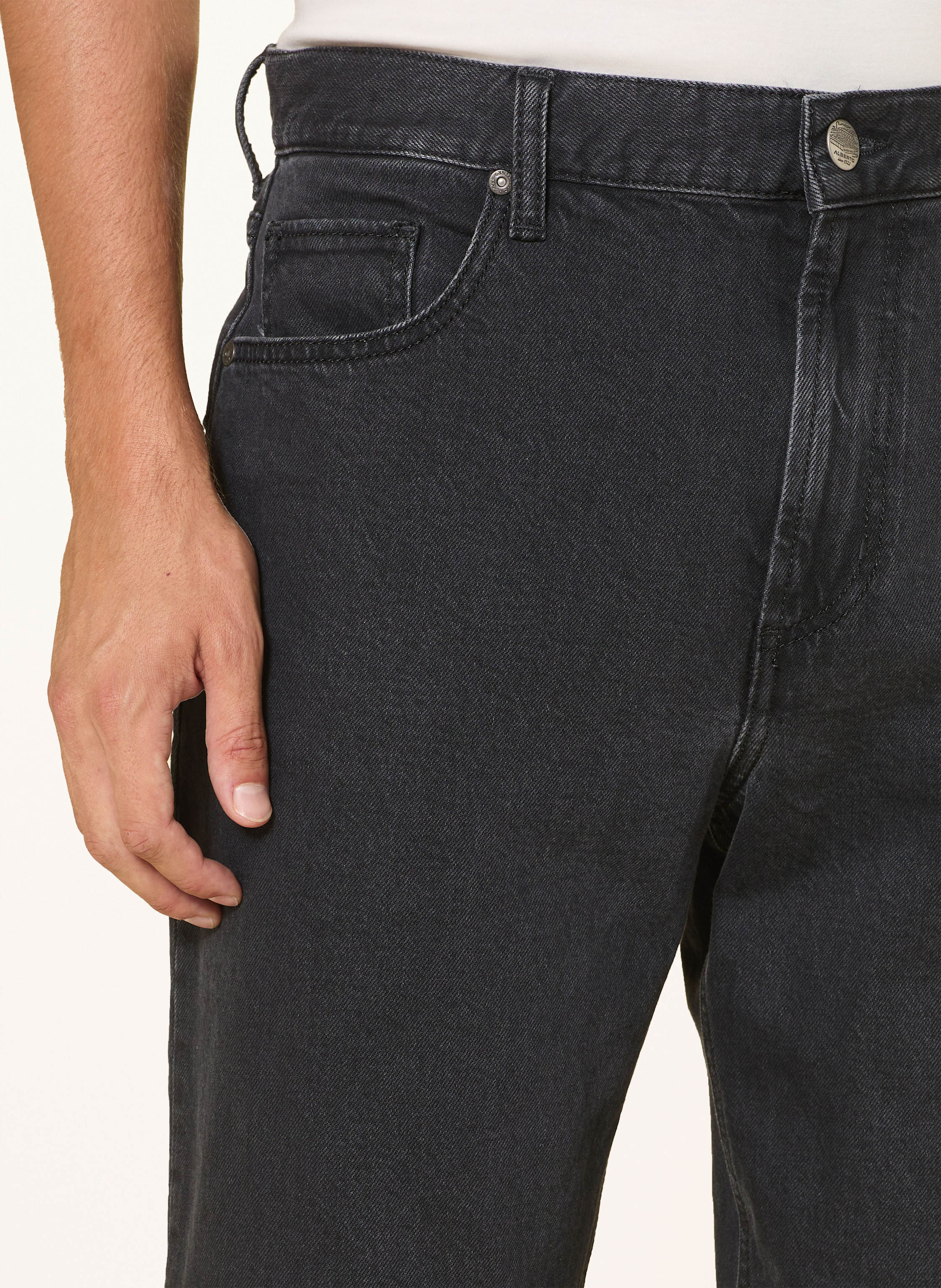 Thumbnail - Alberto Jeans Jive Wide Fit schwarz