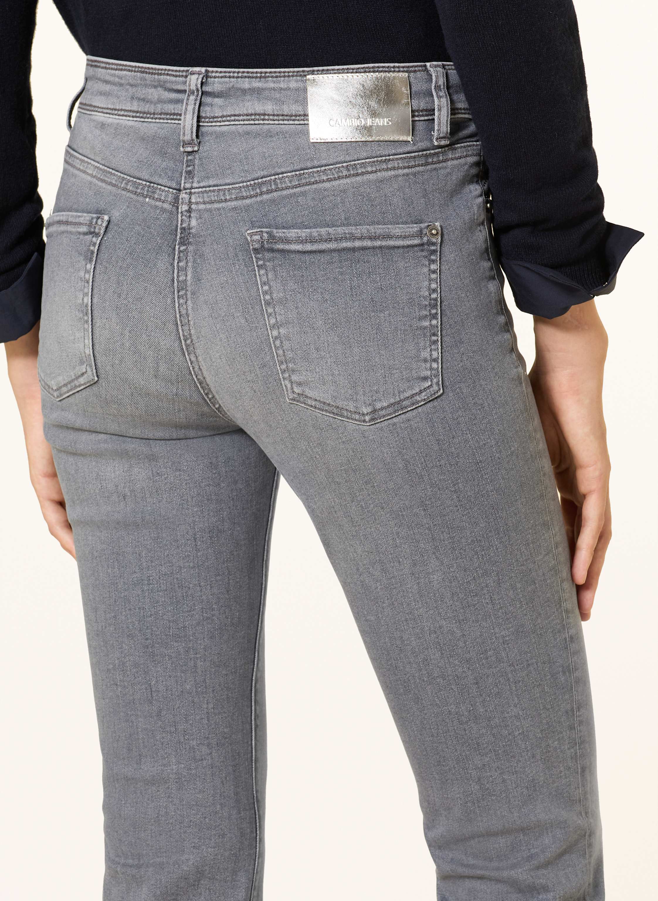 Thumbnail - Cambio Jeans Piper Mit Schmucksteinen grau