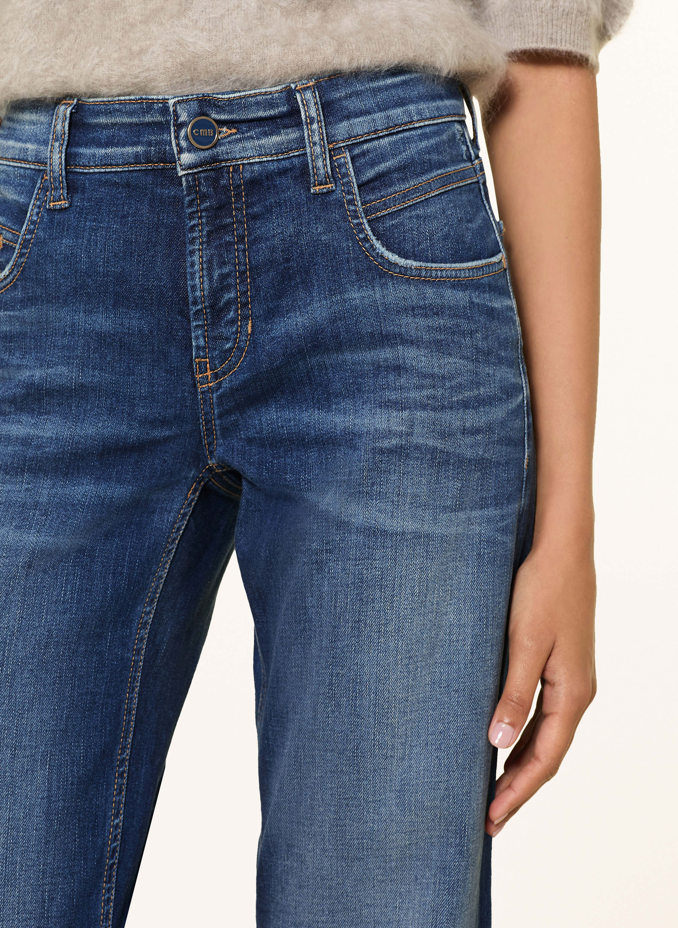 Thumbnail - Cambio Wide Leg Jeans Tess blau