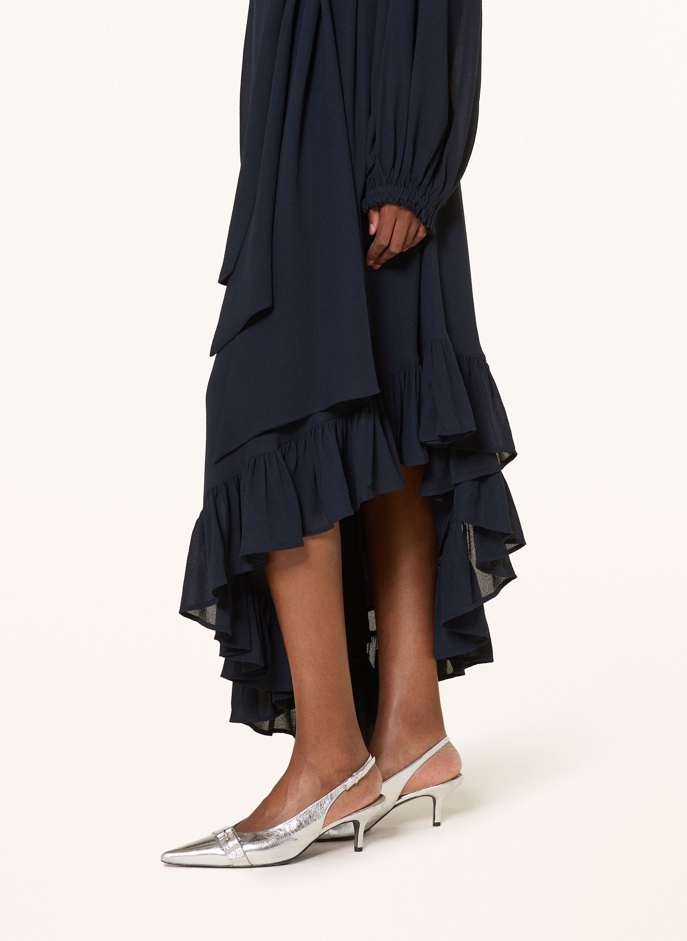 Thumbnail - Essentiel Antwerp Kleid Iflower Mit Rüschen blau