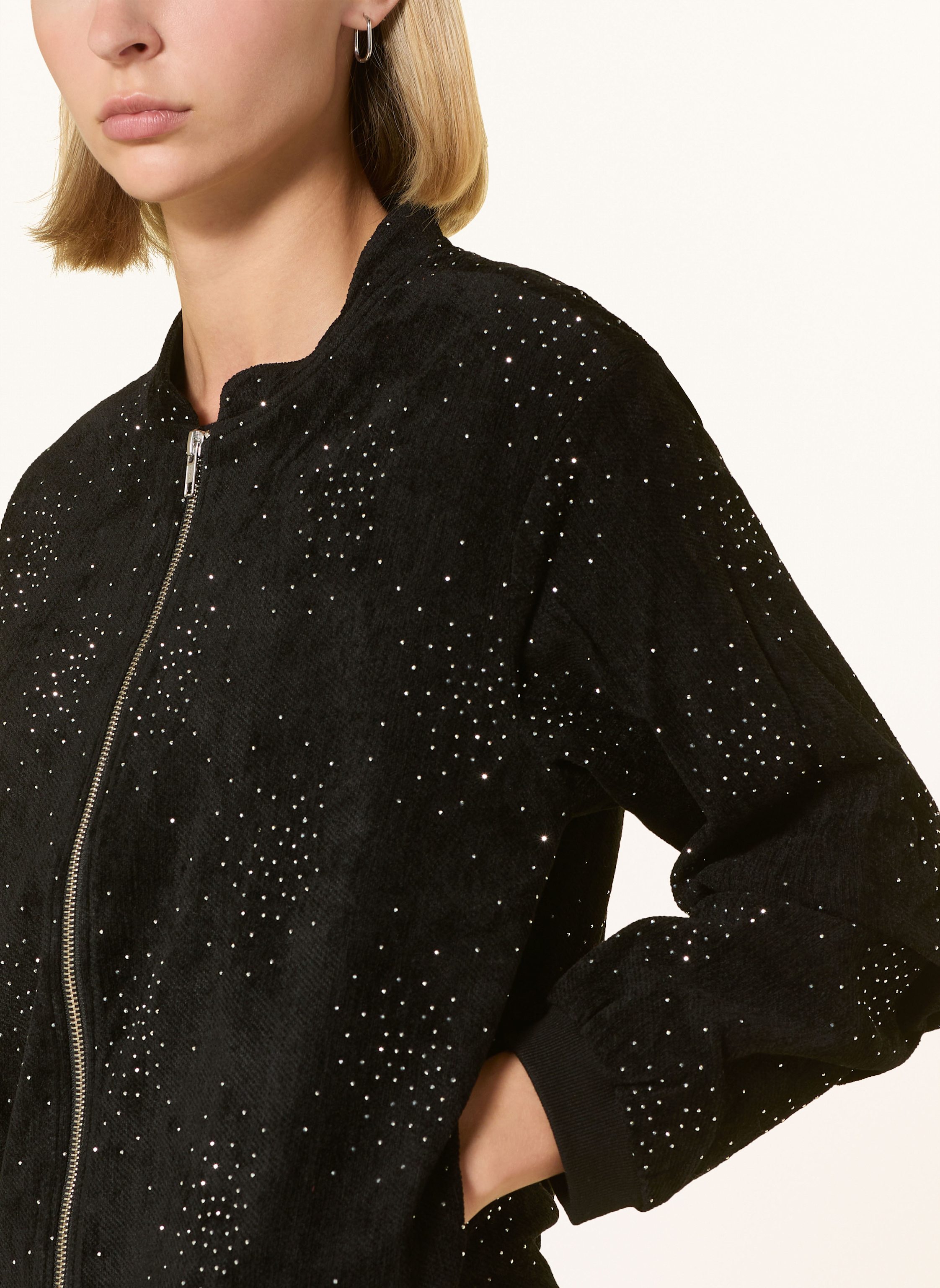 Thumbnail - Darling Harbour Jacke Mit Schmucksteinen schwarz