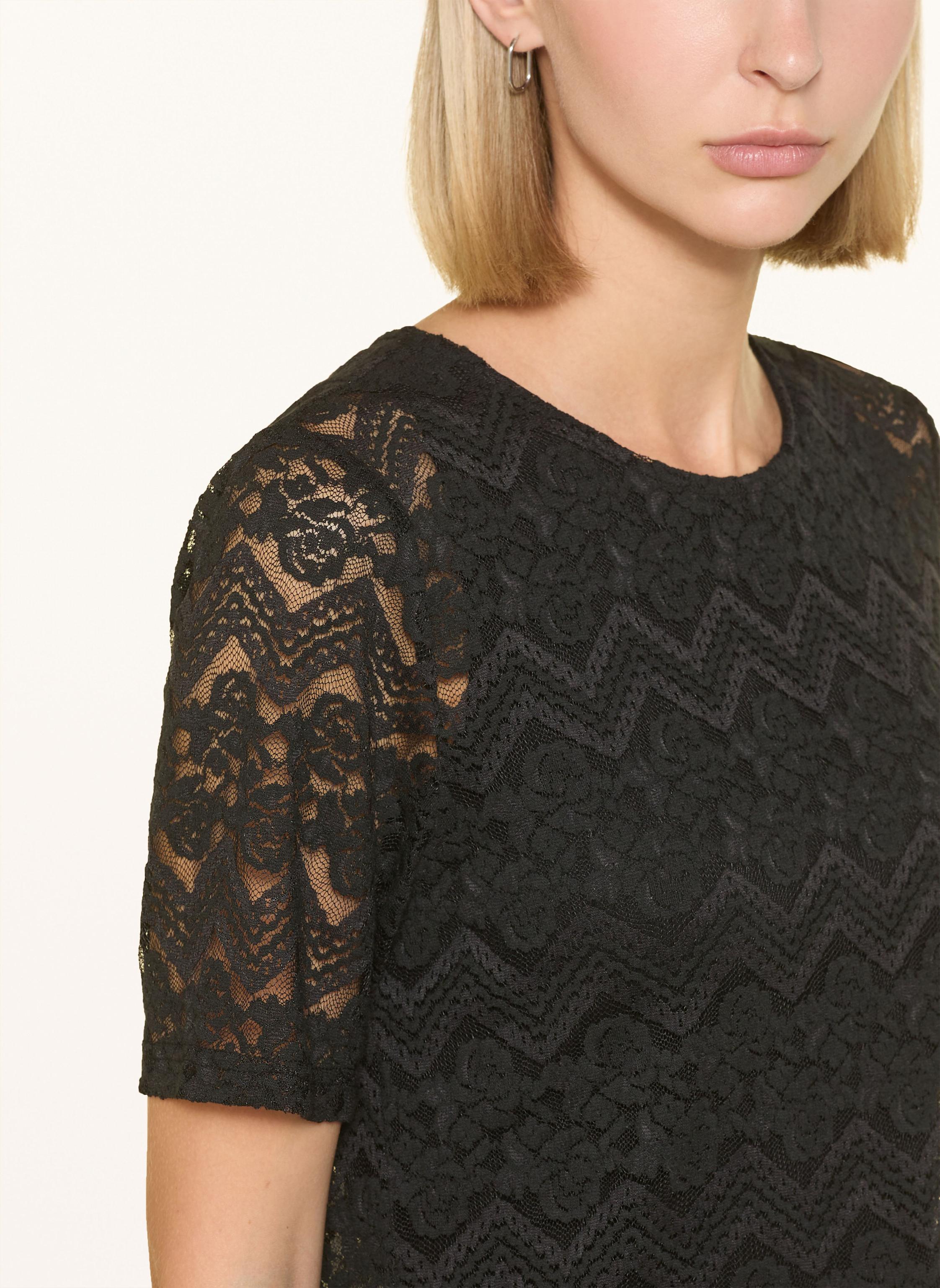 Thumbnail - Darling Harbour T-Shirt Aus Lochspitze schwarz