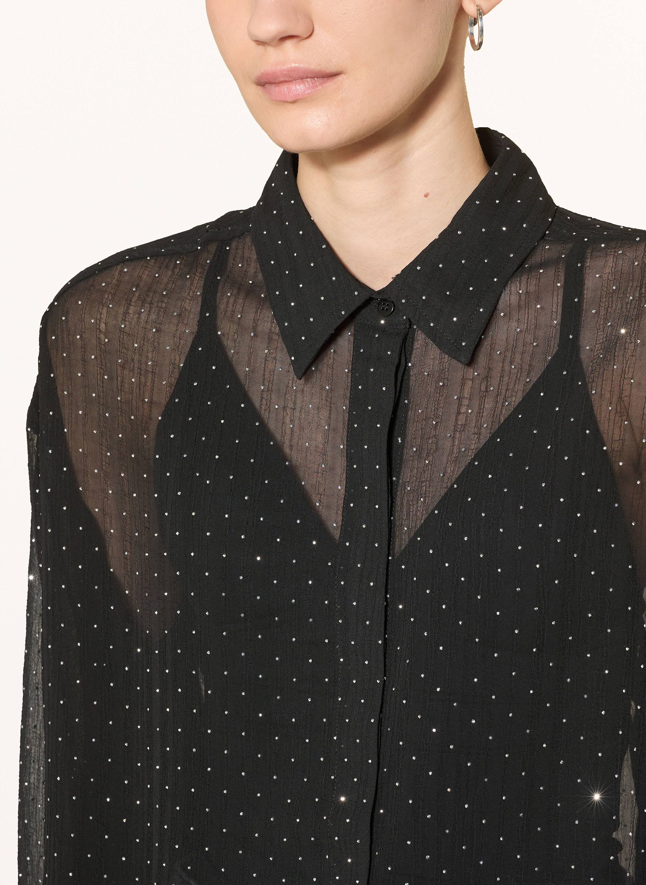 Thumbnail - Darling Harbour Hemdbluse Mit Schmucksteinen schwarz