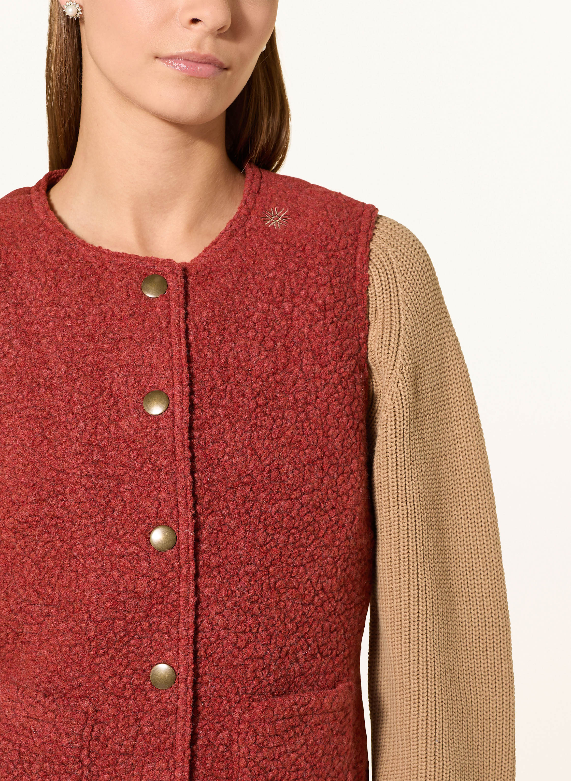 Thumbnail - Grasegger Teddyfell-Weste orange