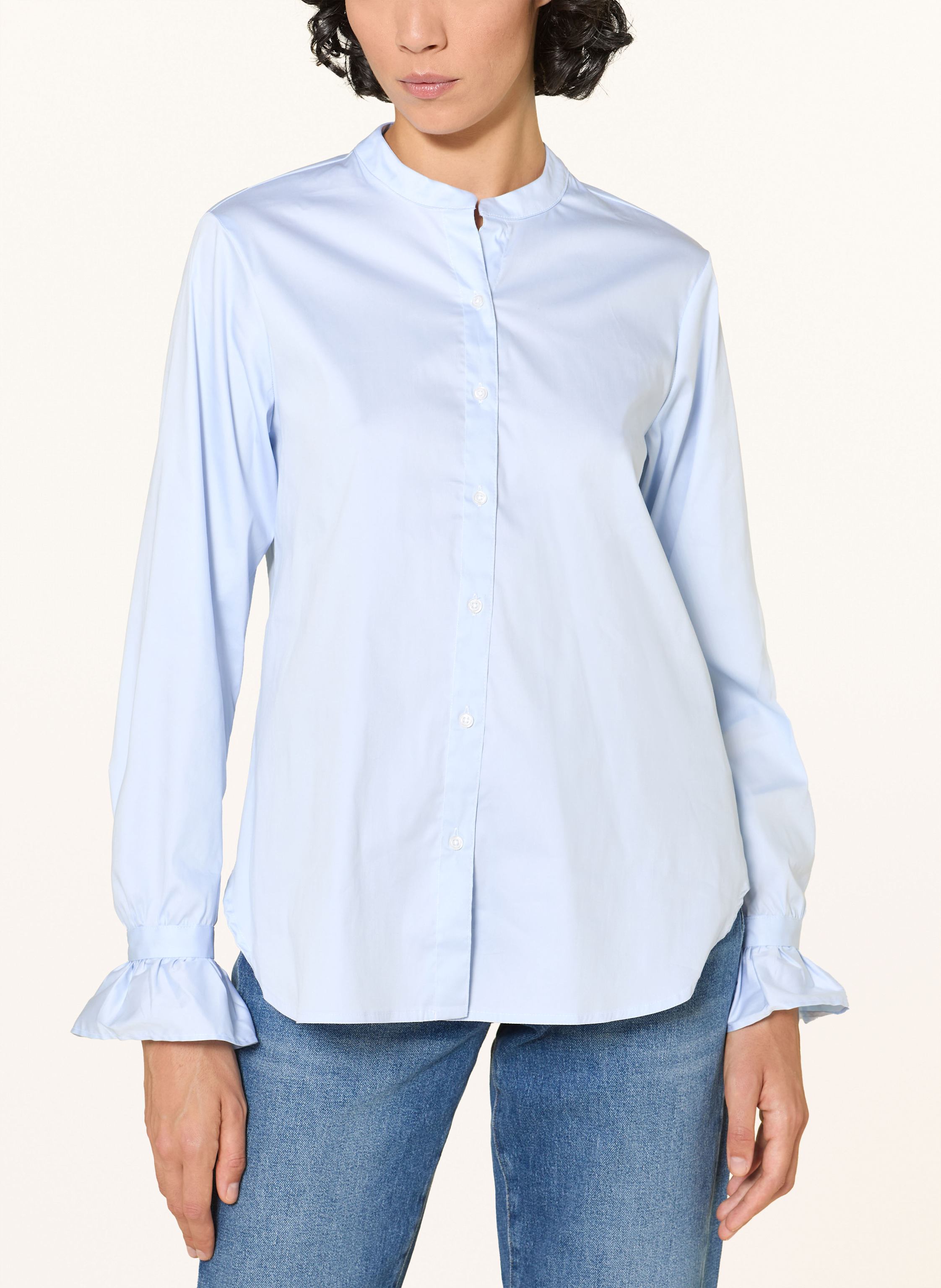Thumbnail - Lilienfels Bluse Mit Rüschen blau