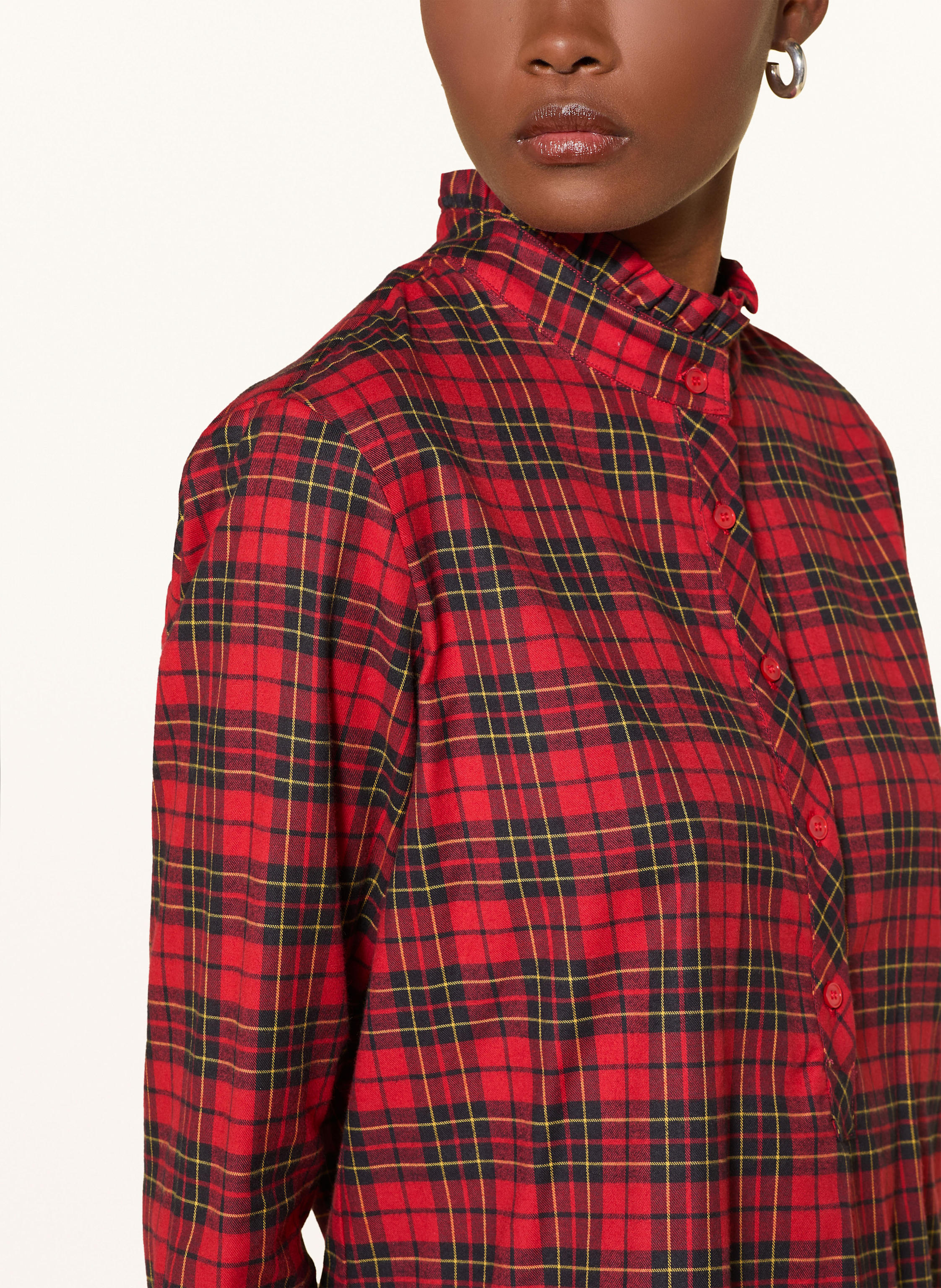 Thumbnail - Lilienfels Blusenshirt Mit Rüschen rot