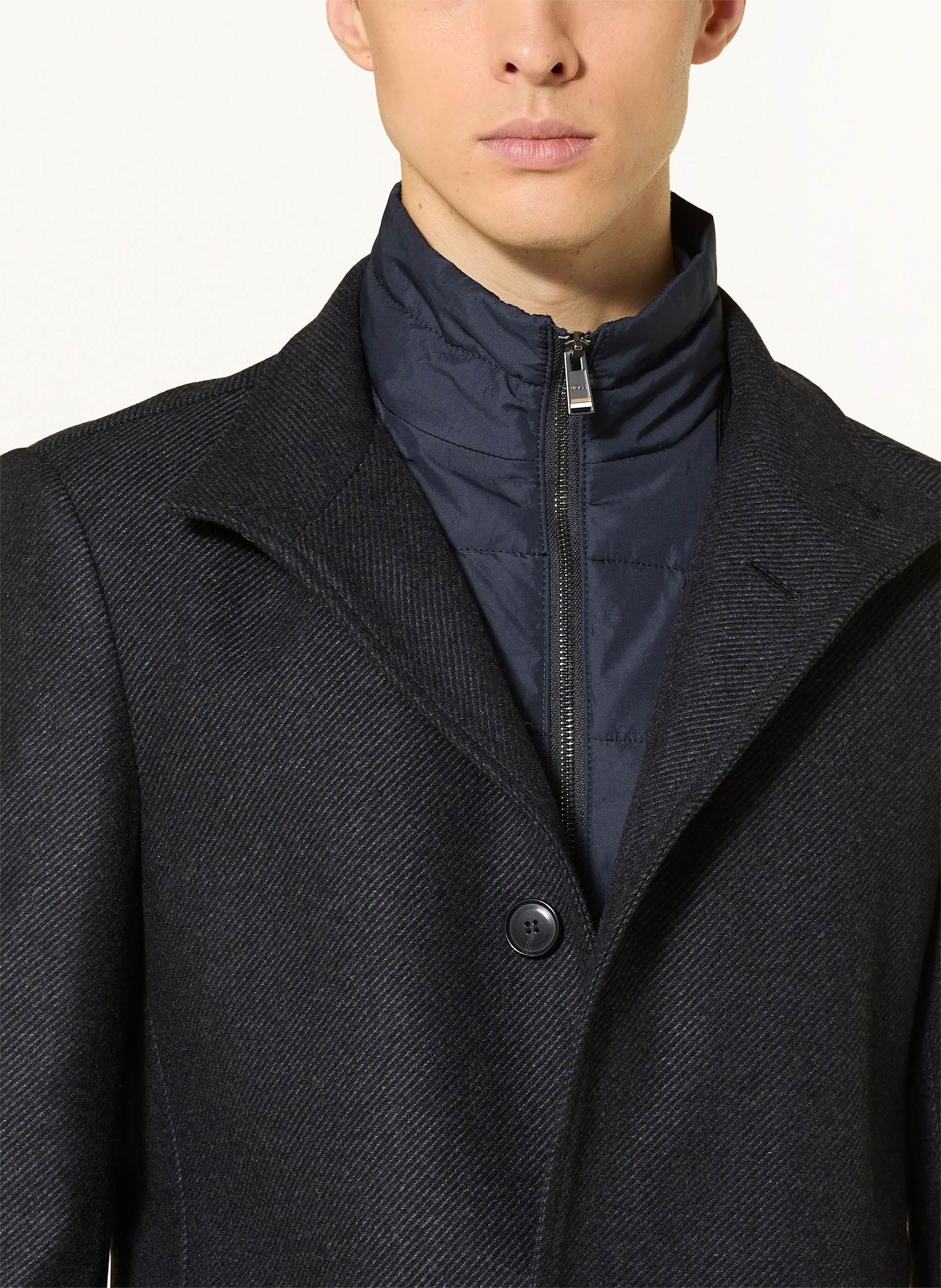 Thumbnail - Boss Wollmantel Hyde blau