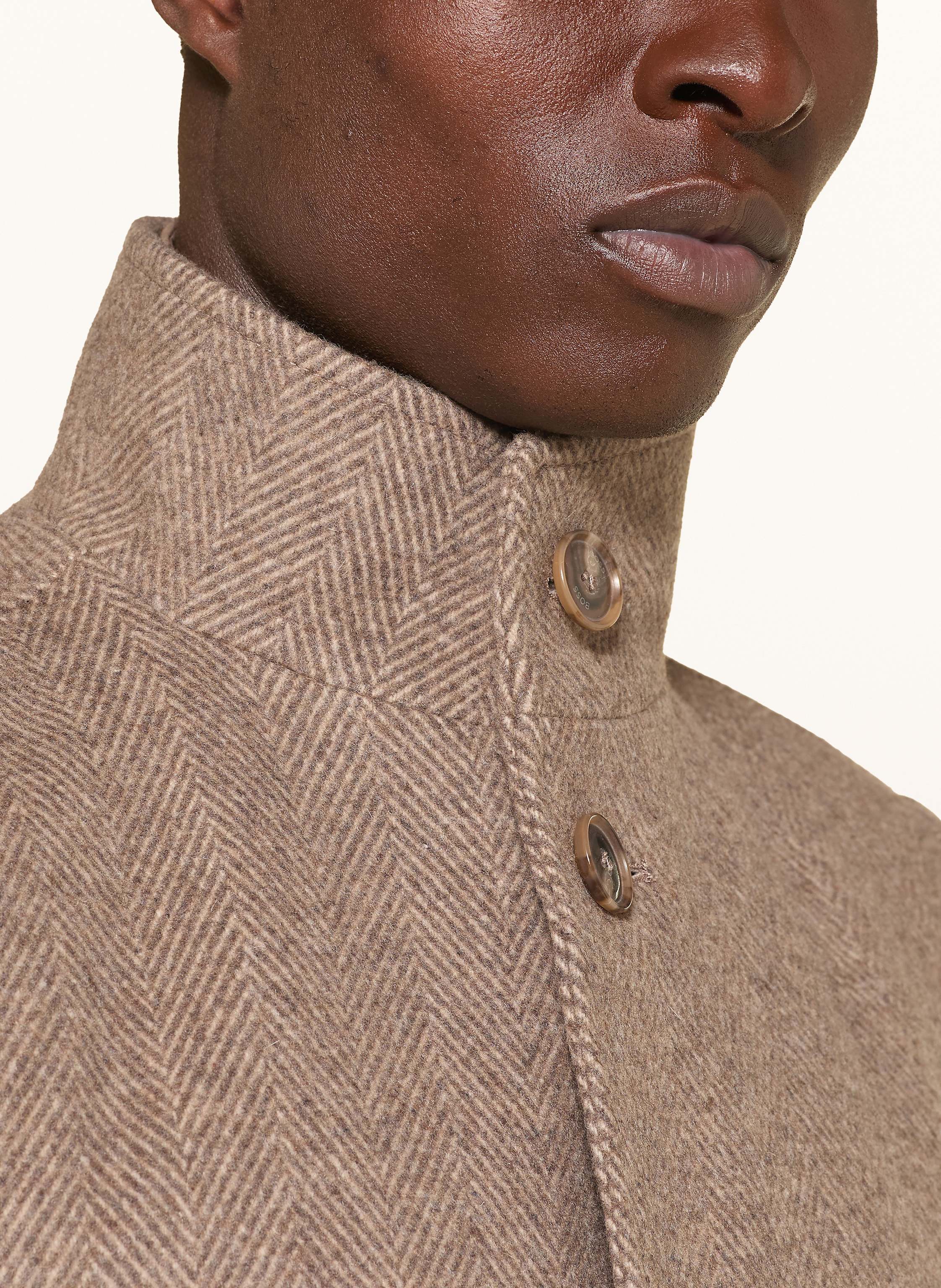 Thumbnail - Boss Wollmantel Hyde Mit Herausnehmbarer Blende braun