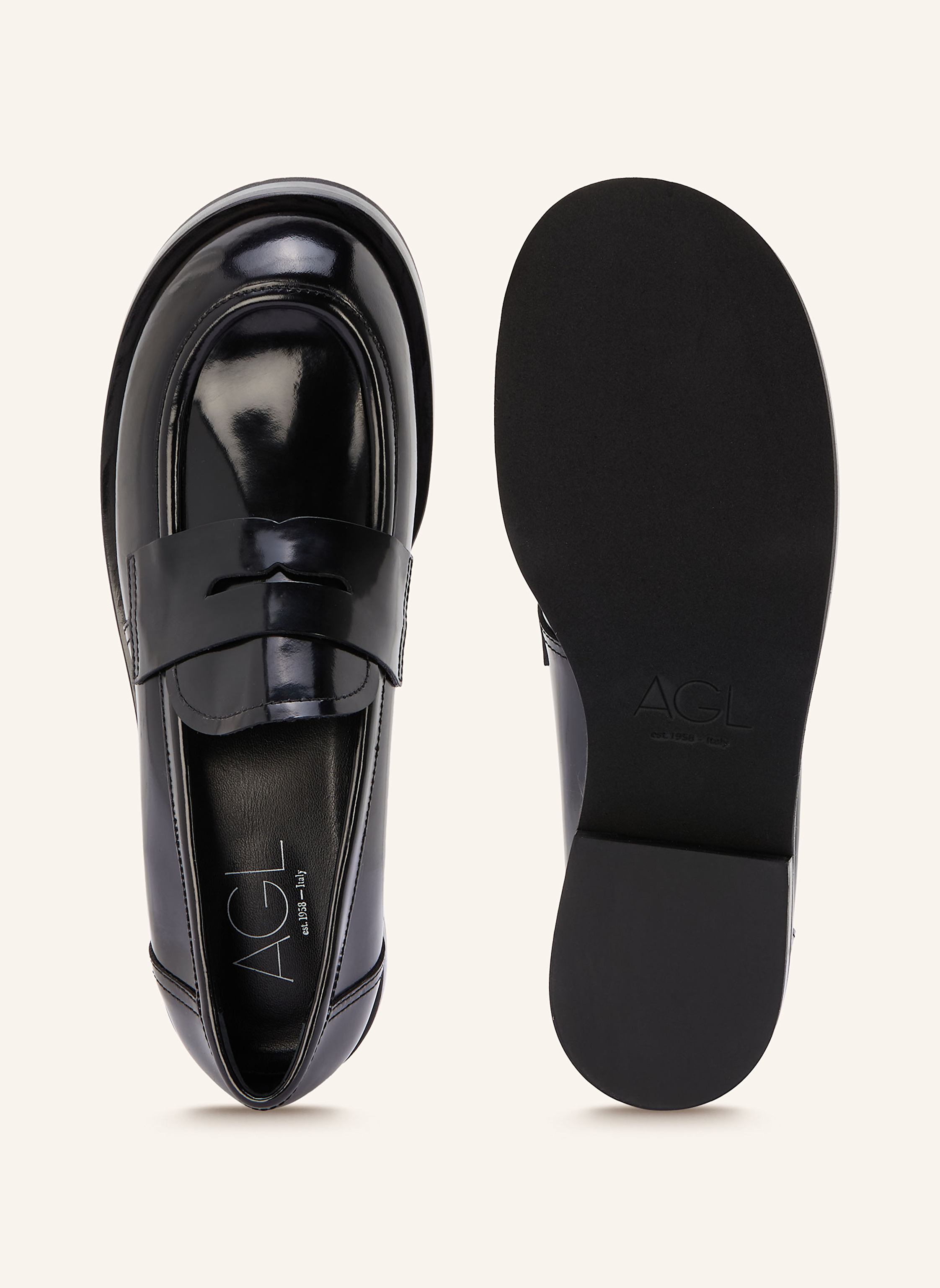 Thumbnail - Agl Penny-Loafer Trudi schwarz