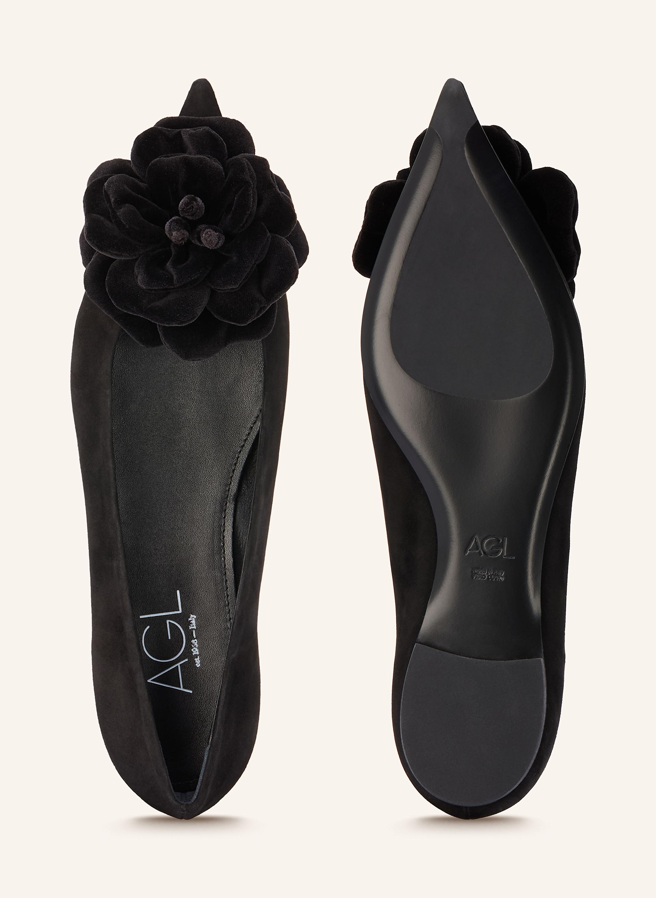 Thumbnail - Agl Ballerinas Fergy Rose schwarz