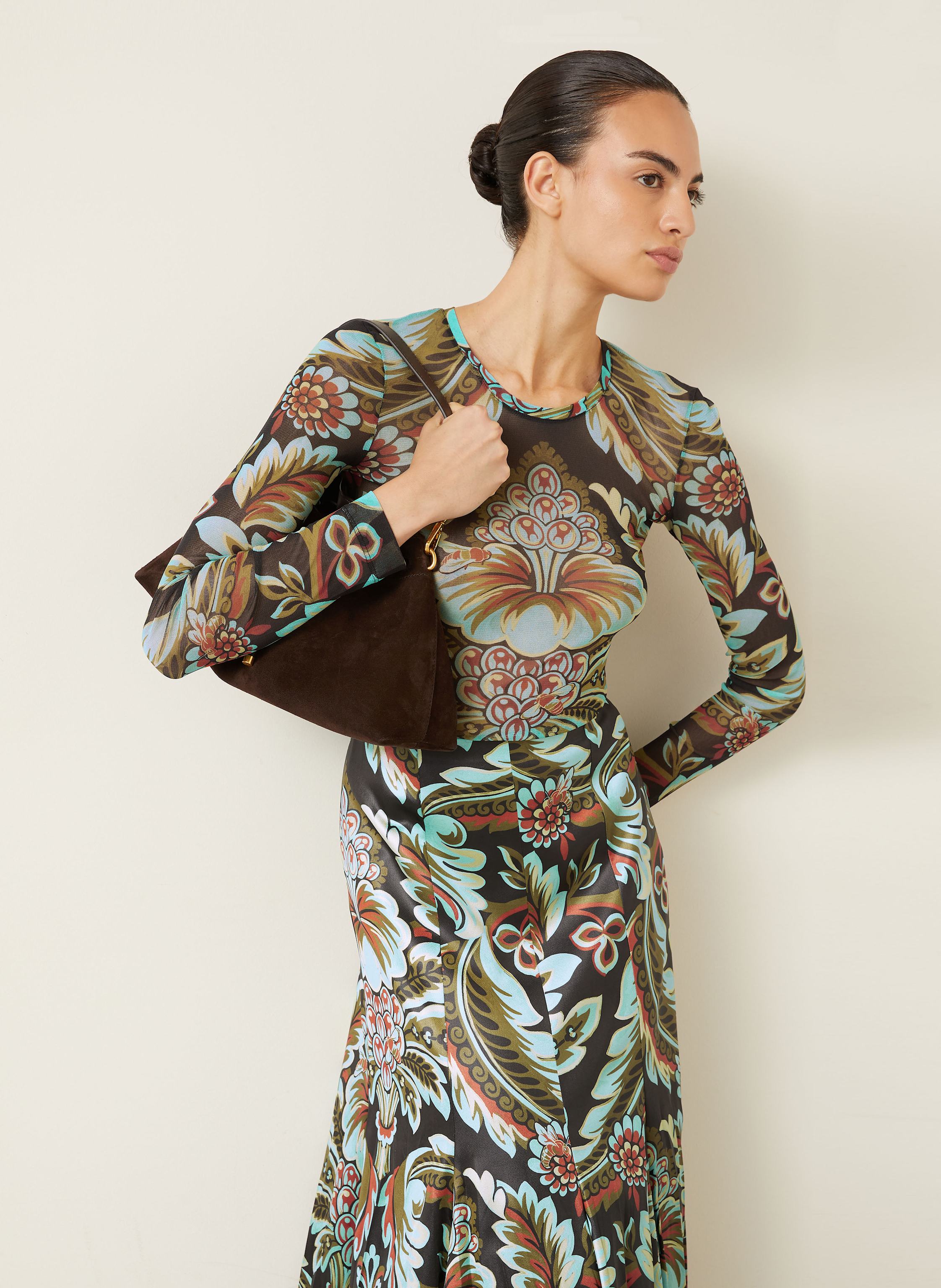 Thumbnail - Etro Longsleeve Aus Mesh blau