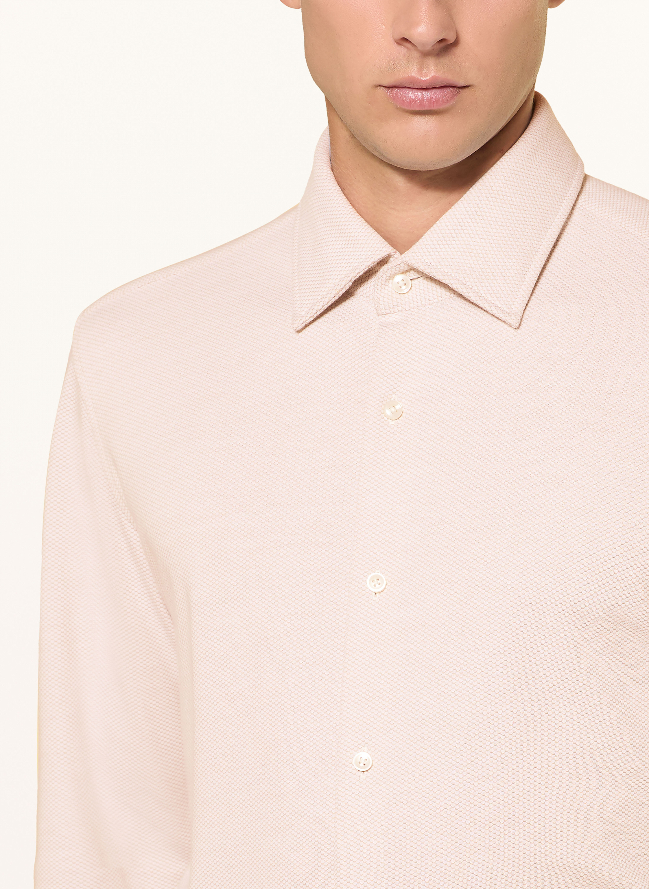 Thumbnail - Boss Hemd Hank Performance Slim Fit beige