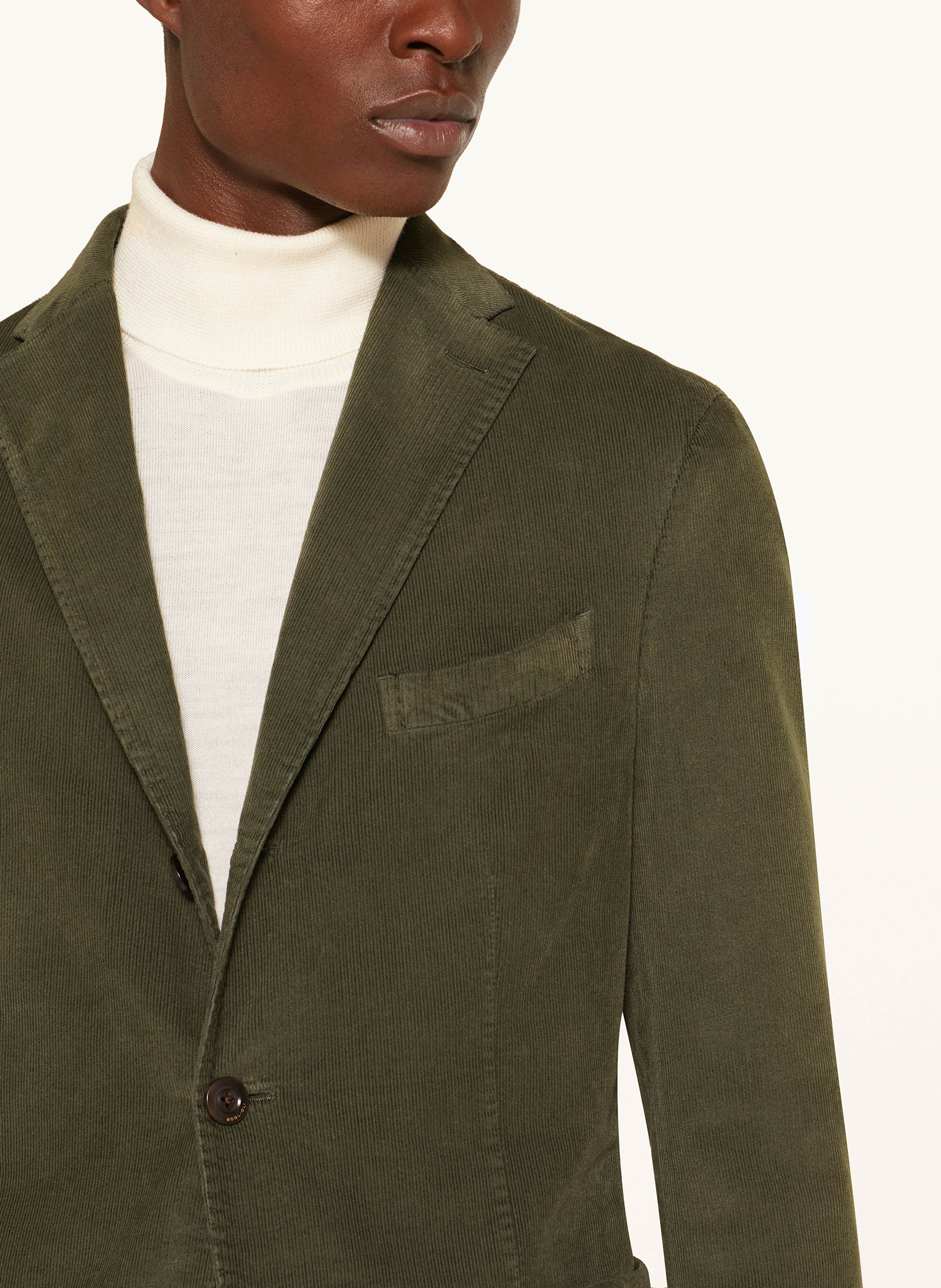 Thumbnail - Boglioli Anzugsakko Extra Slim Fit Aus Cord gruen