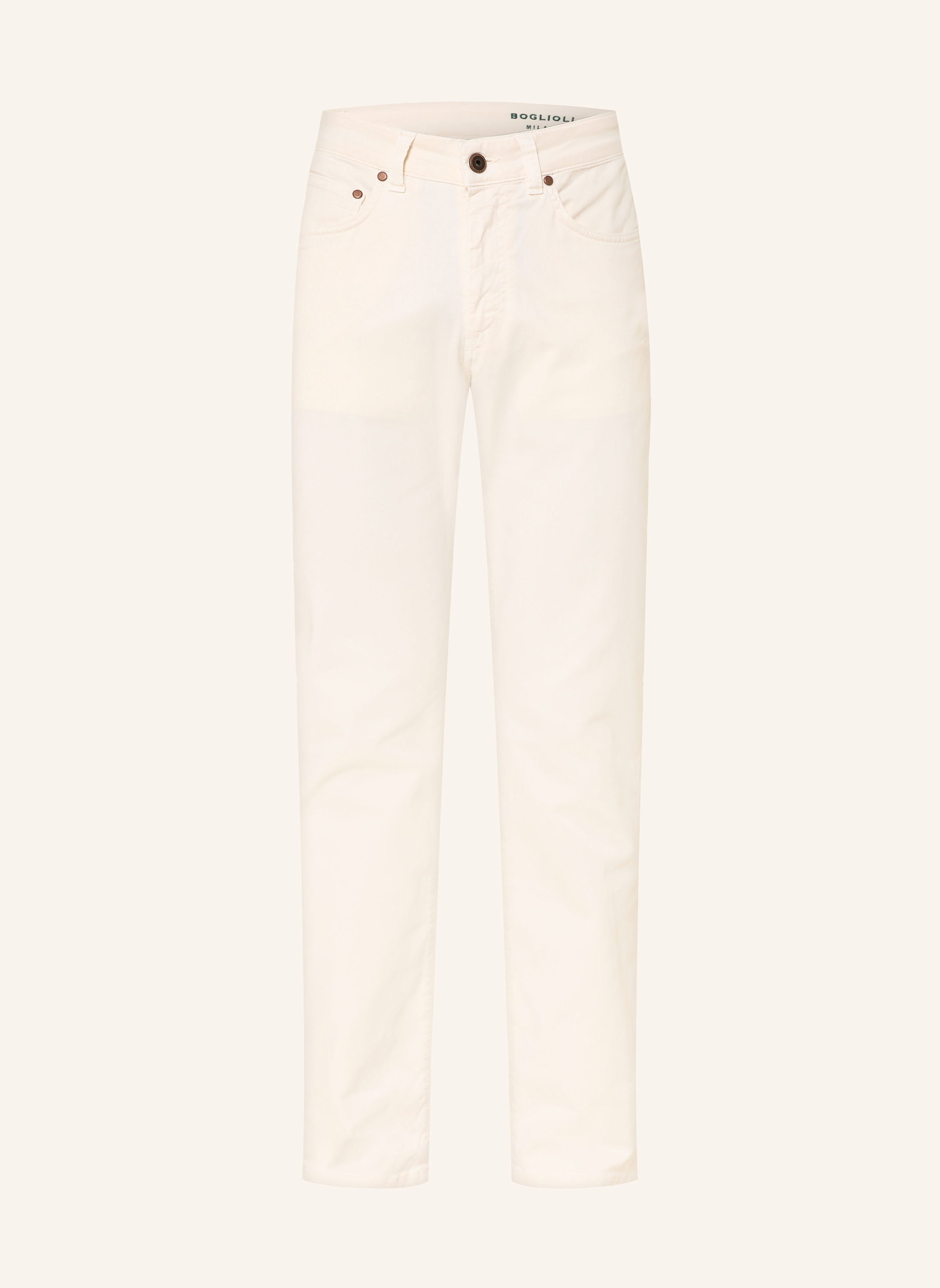 Boglioli Hose Regular Fit weiss