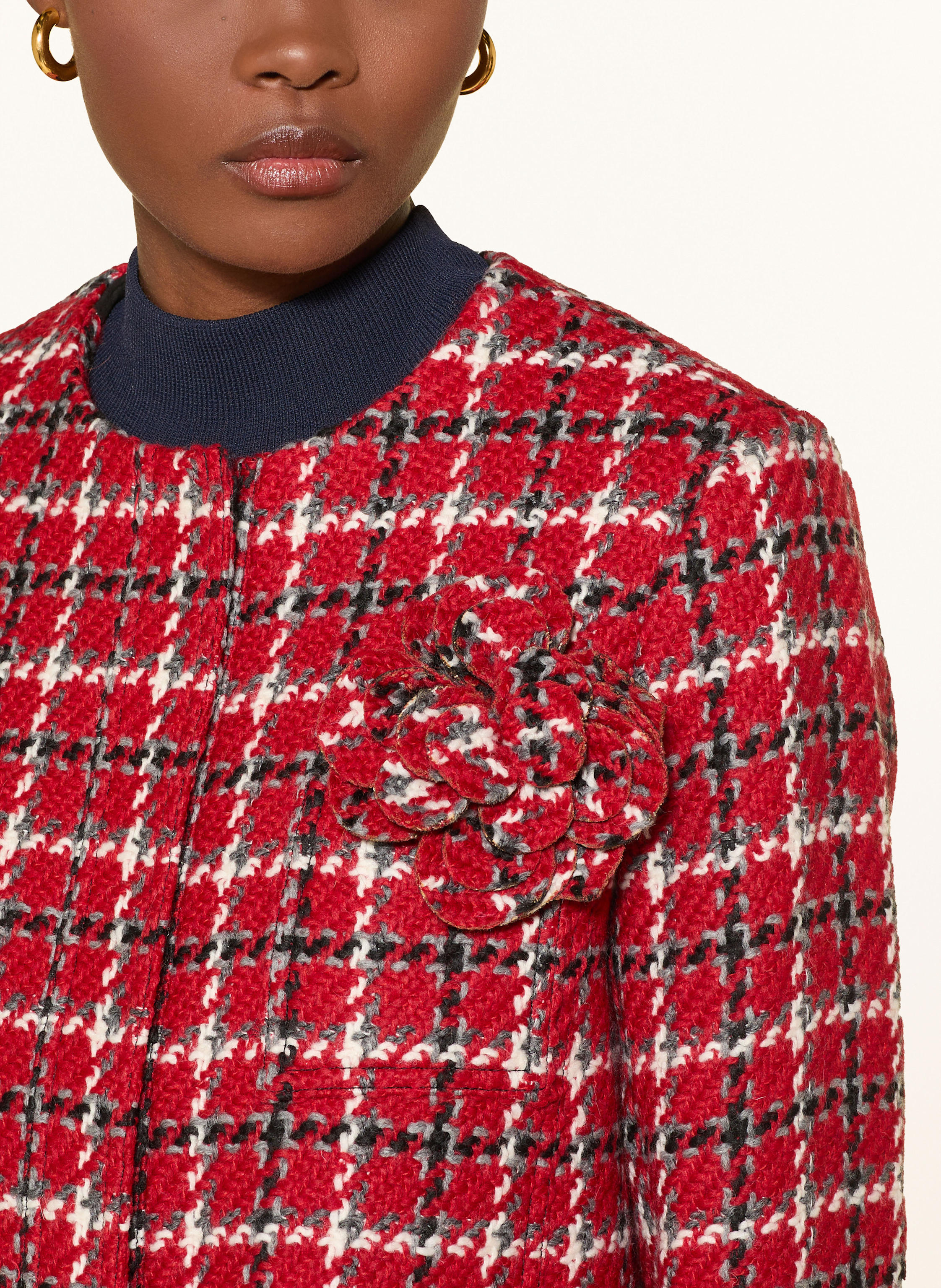 Thumbnail - Pamela Henson Kastenjacke Aus Tweed rot