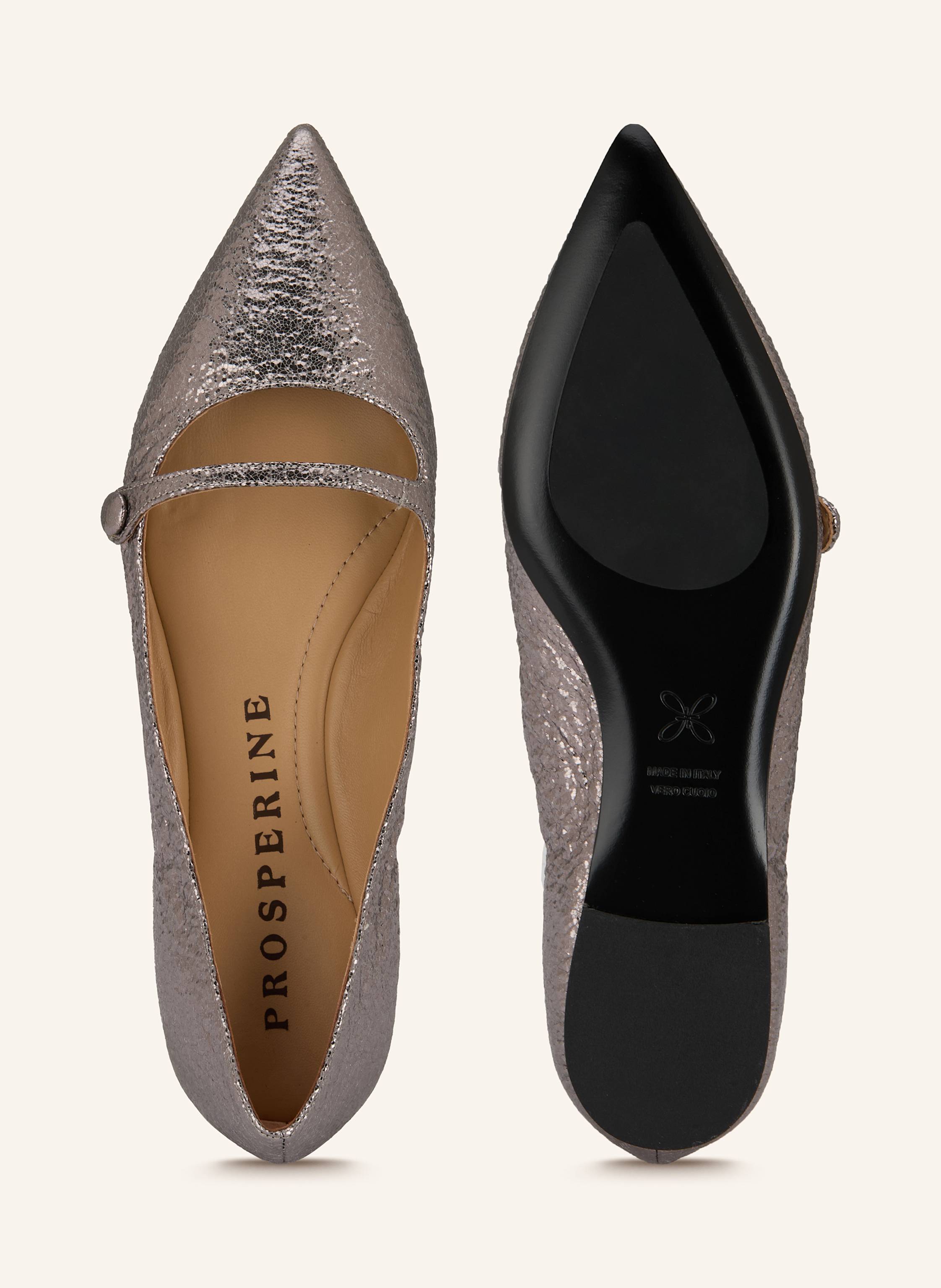 Thumbnail - Prosperine Mary-Jane-Ballerinas silber