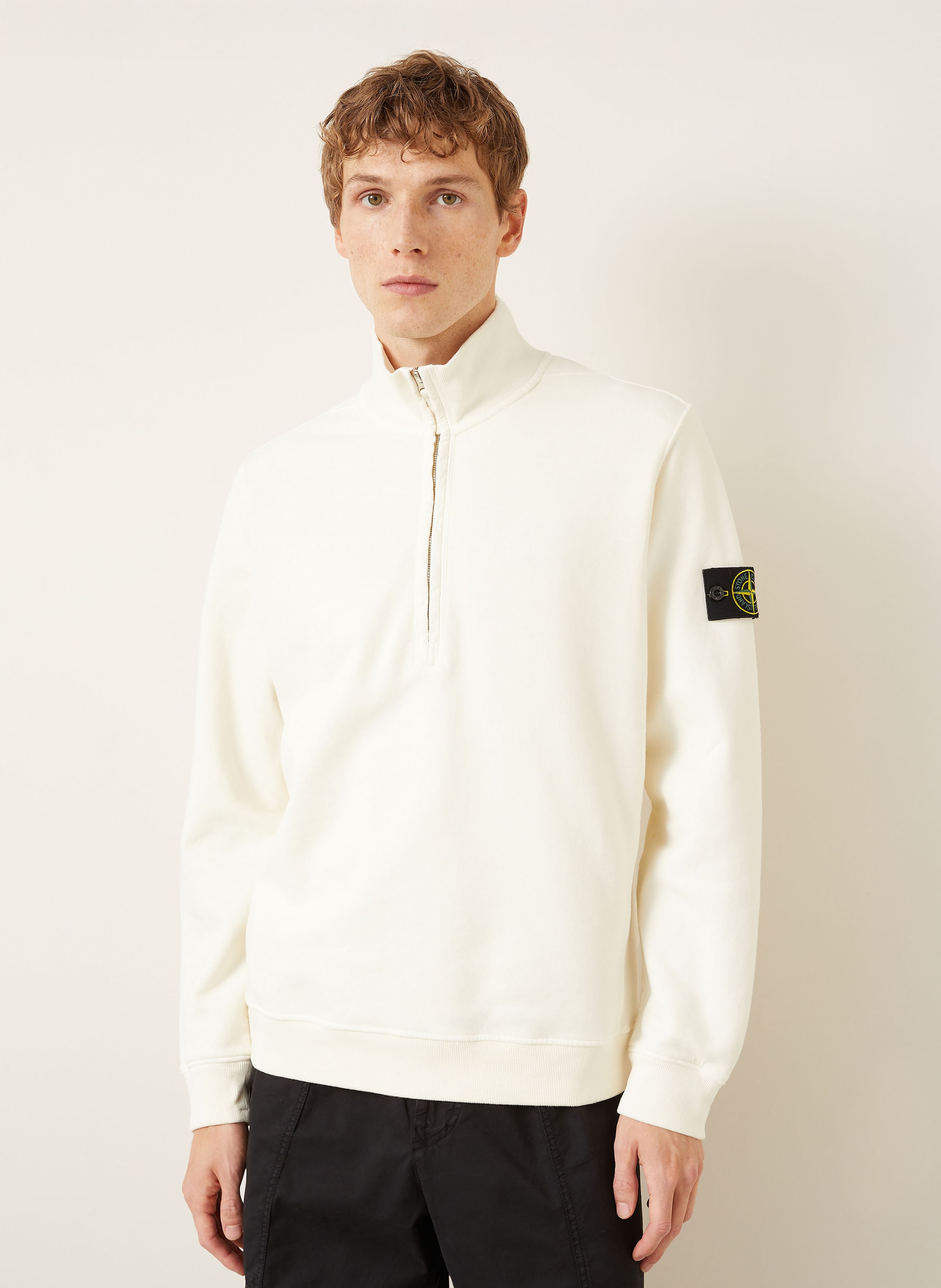 Thumbnail - Stone Island Sweat-Troyer weiss