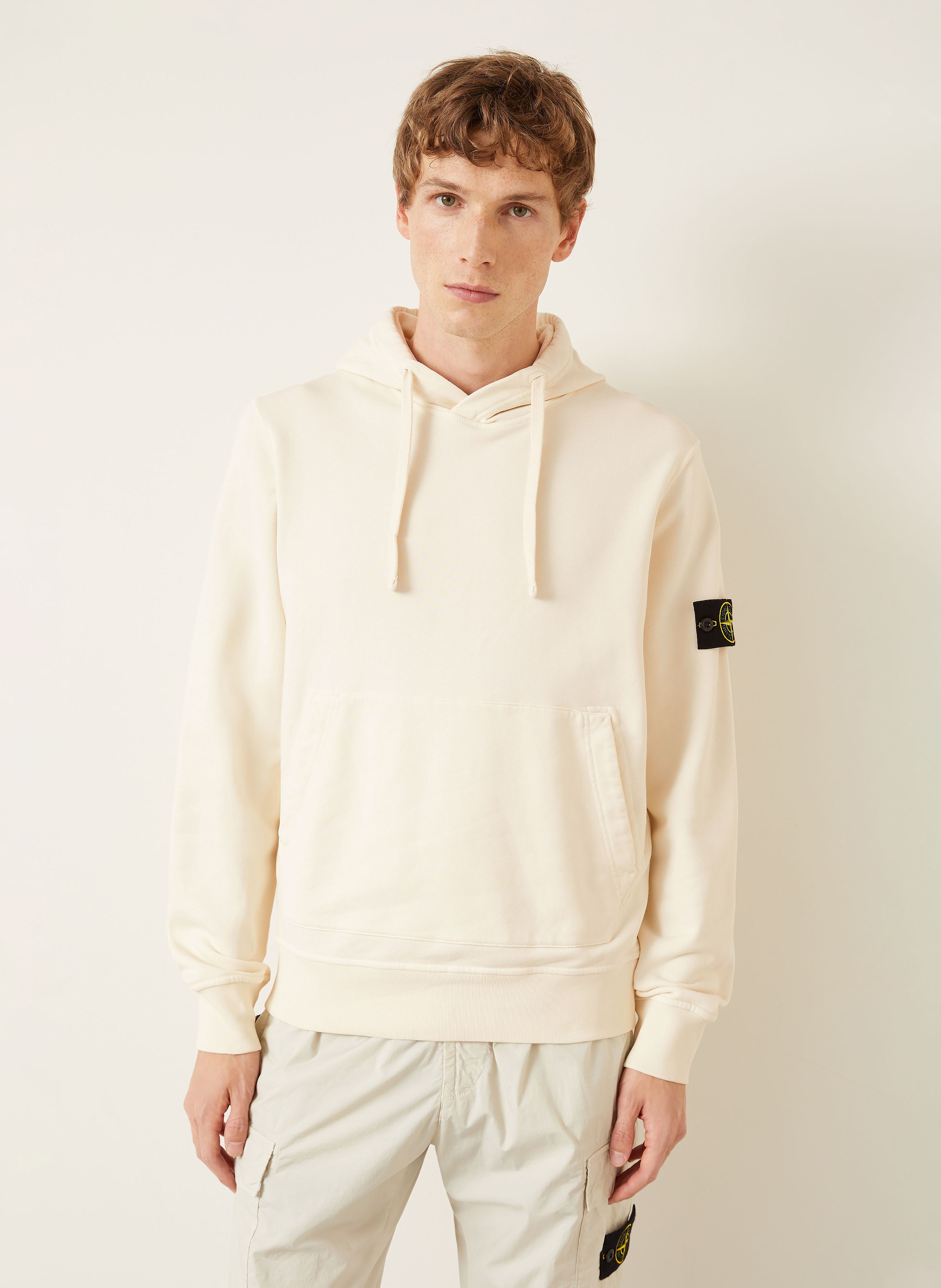 Thumbnail - Stone Island Hoodie weiss