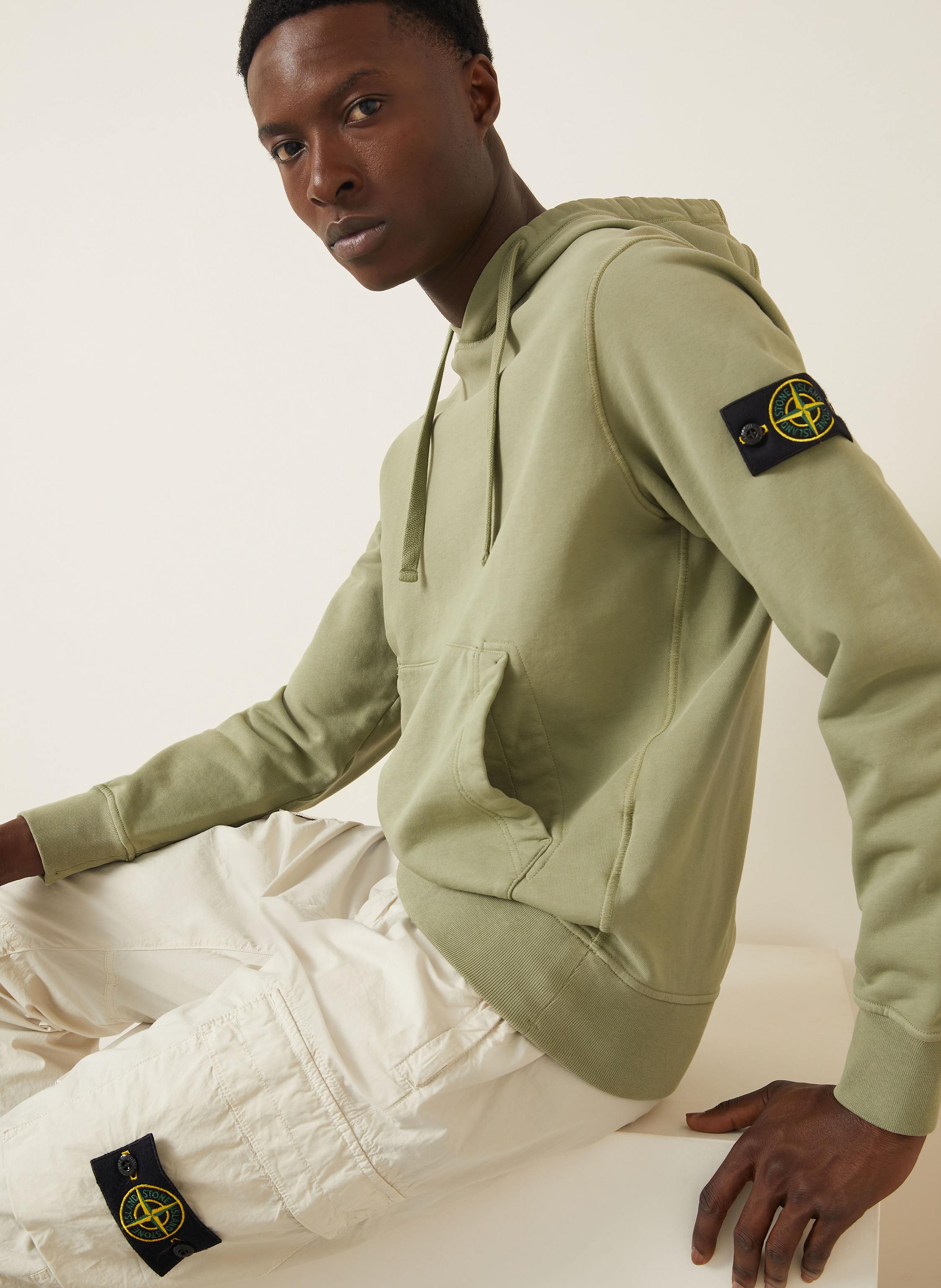 Thumbnail - Stone Island Hoodie gruen