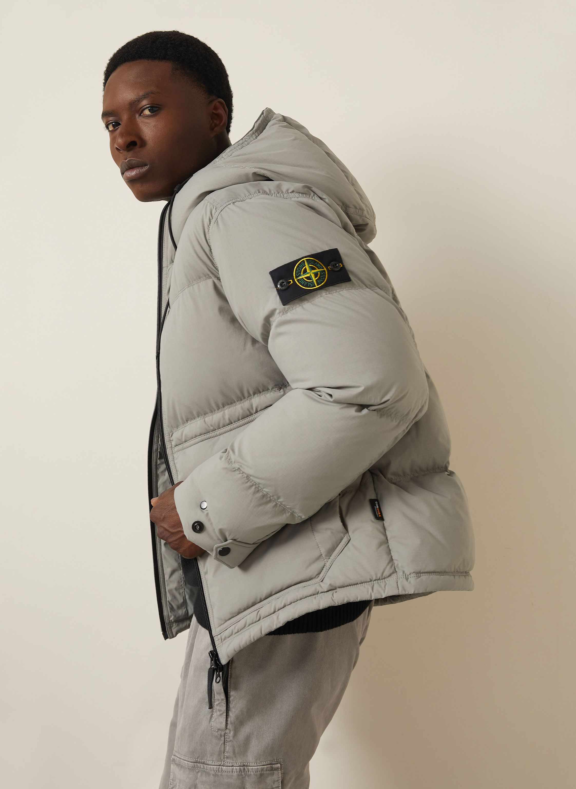 Thumbnail - Stone Island Daunenjacke grau