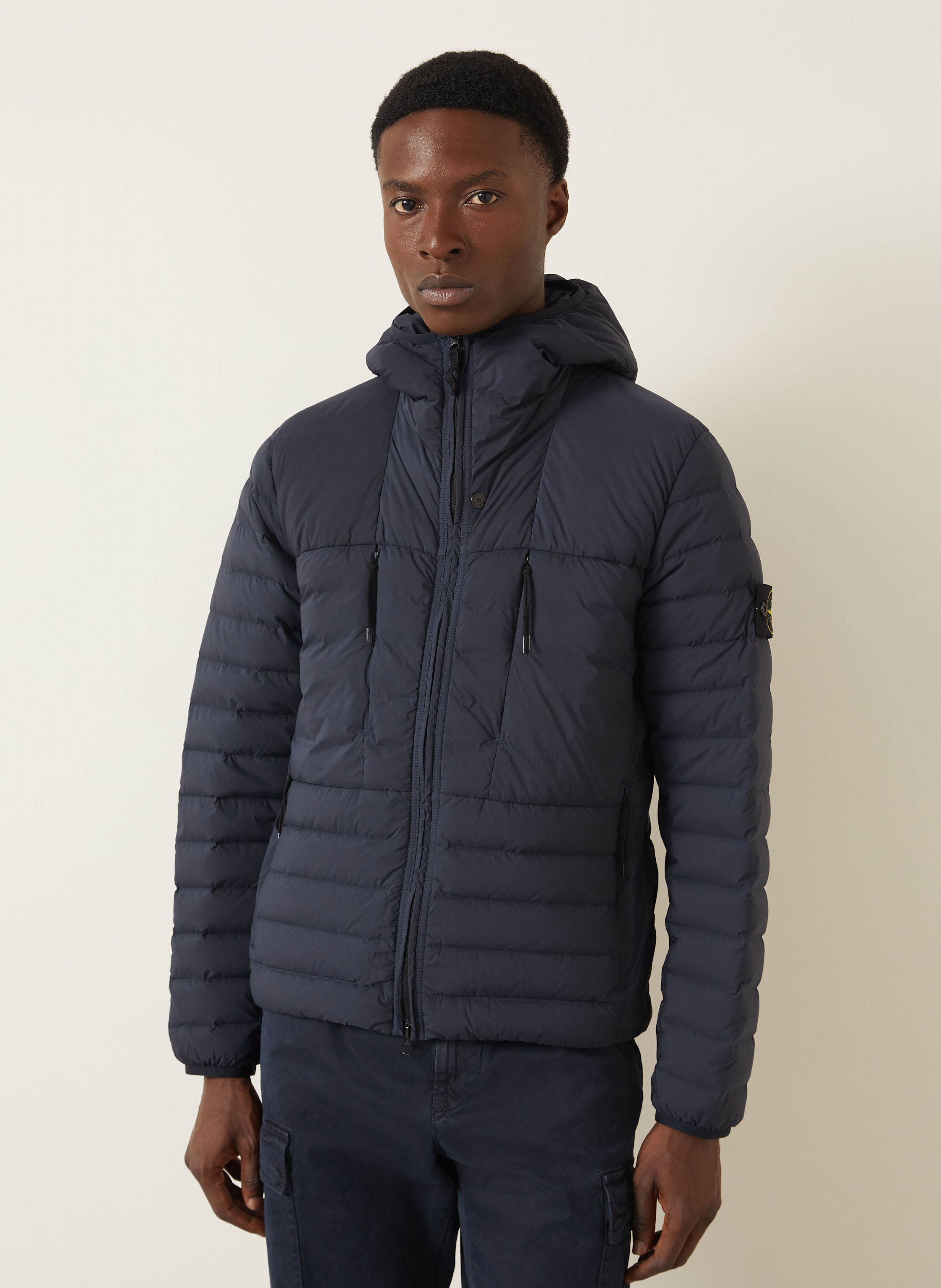 Thumbnail - Stone Island Lightweight-Daunenjacke blau