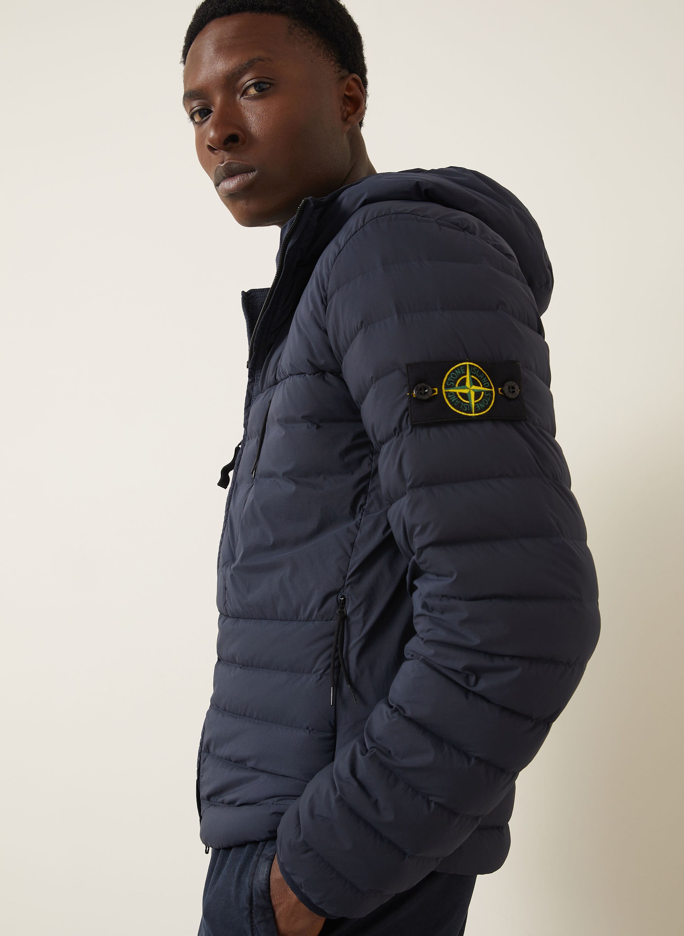 Thumbnail - Stone Island Lightweight-Daunenjacke blau