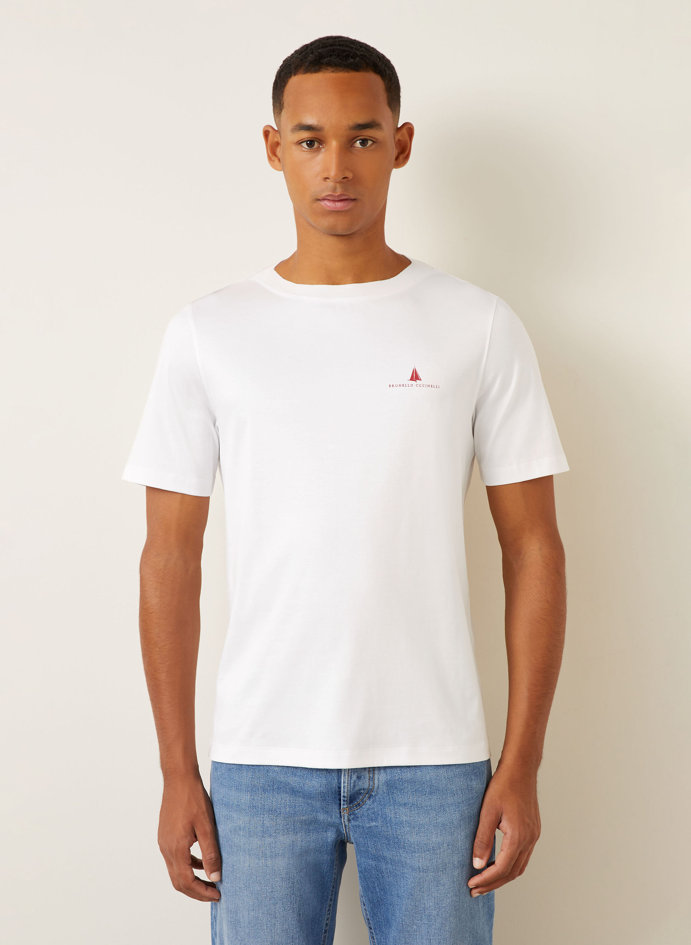 Thumbnail - Brunello Cucinelli T-Shirt weiss