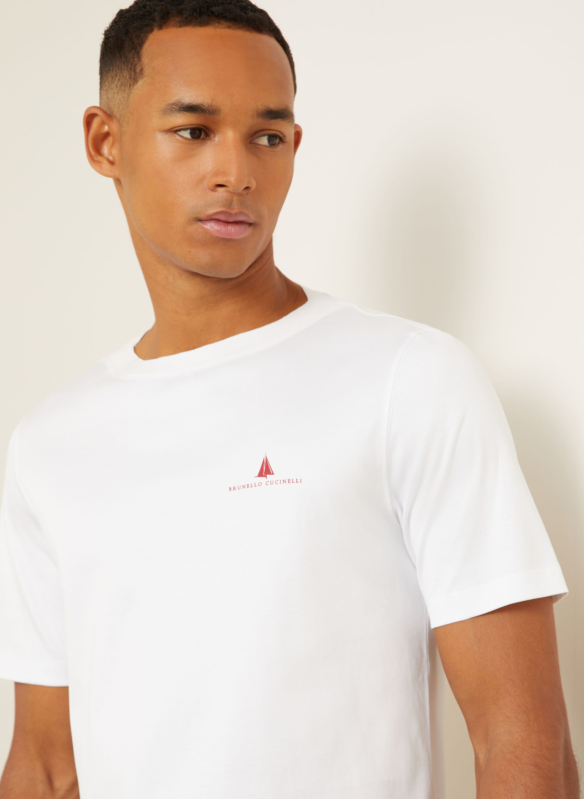 Thumbnail - Brunello Cucinelli T-Shirt weiss