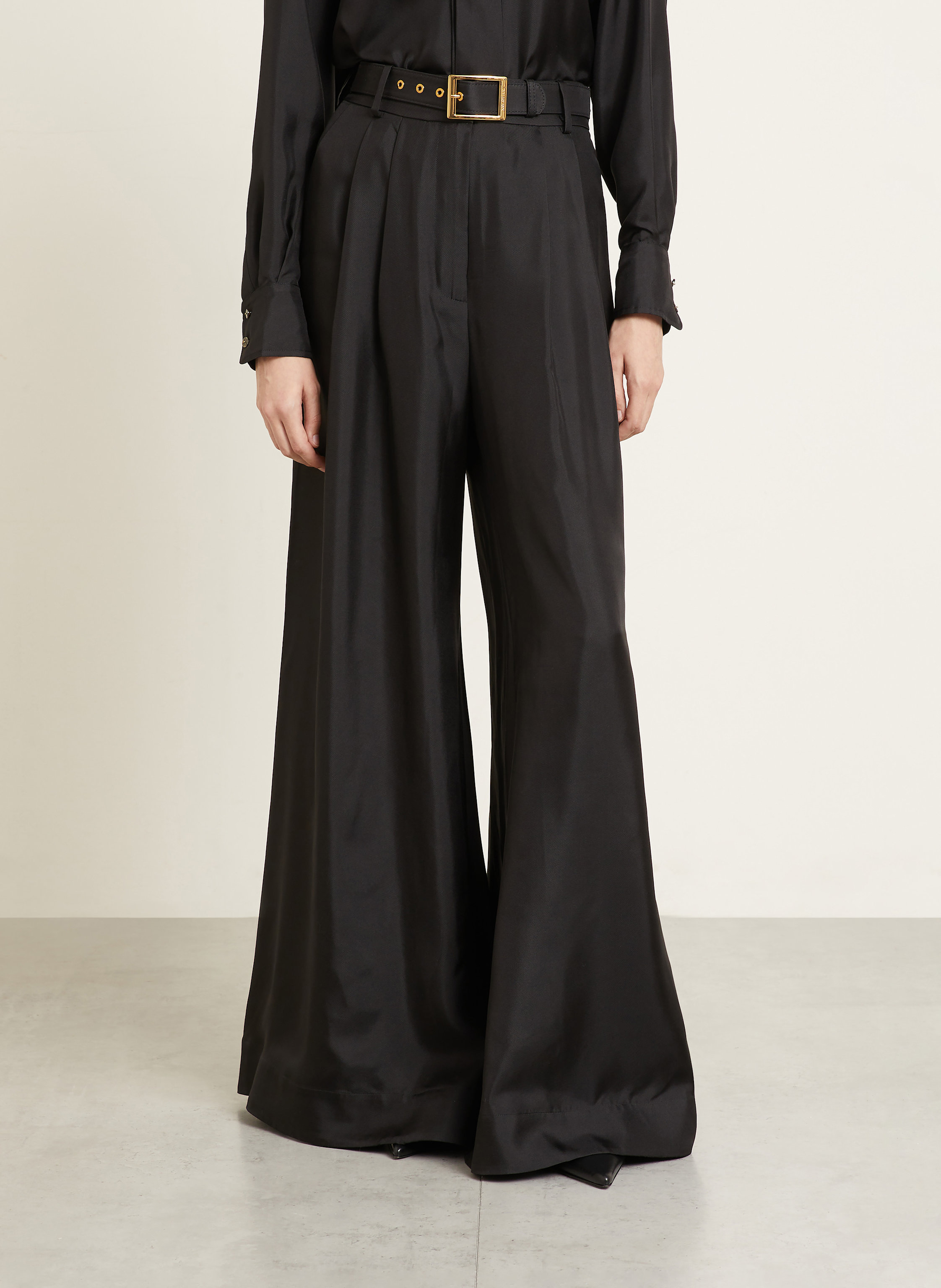 Thumbnail - Zimmermann Seidenhose schwarz