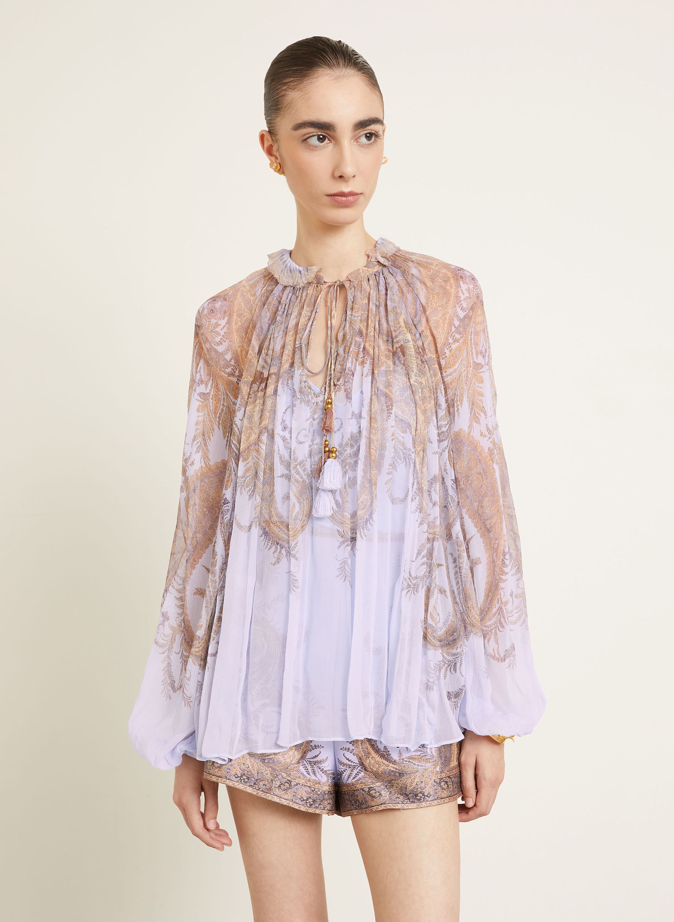 Thumbnail - Zimmermann Blusenshirt Hypnotic lila