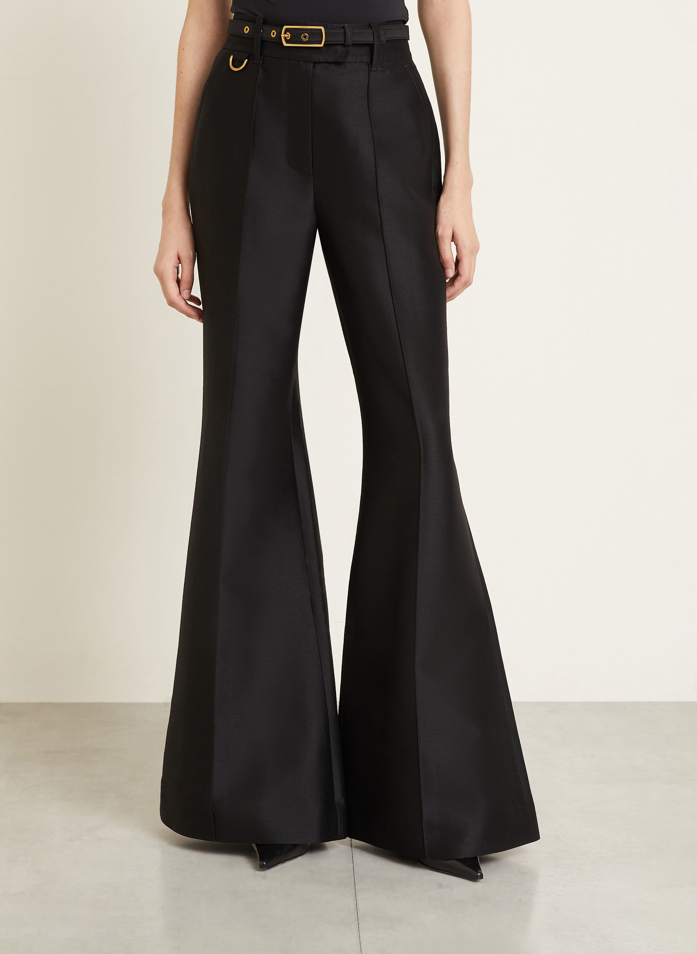 Thumbnail - Zimmermann Marlenehose Hypnotic Flare schwarz