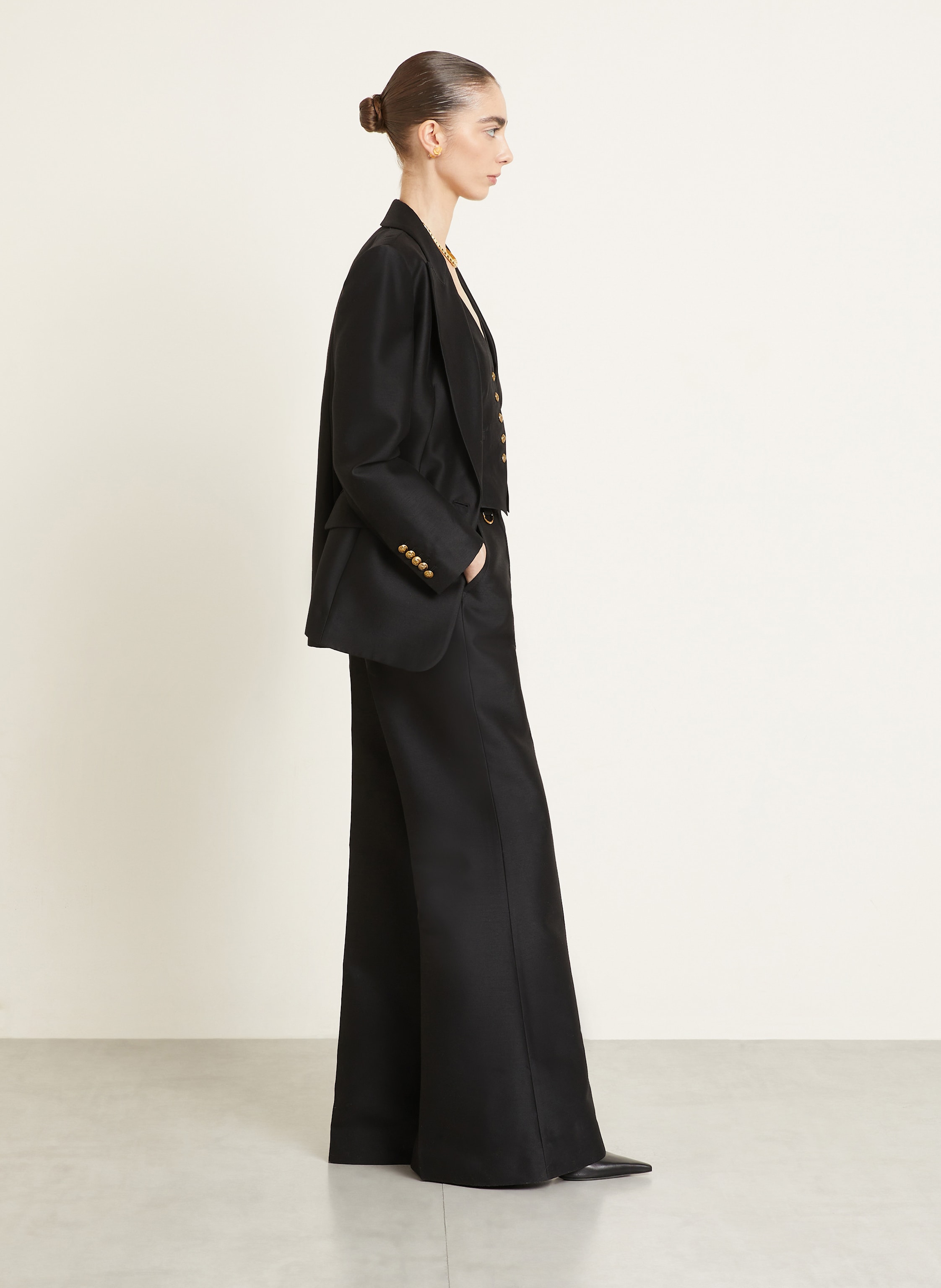 Thumbnail - Zimmermann Marlenehose Hypnotic Flare schwarz