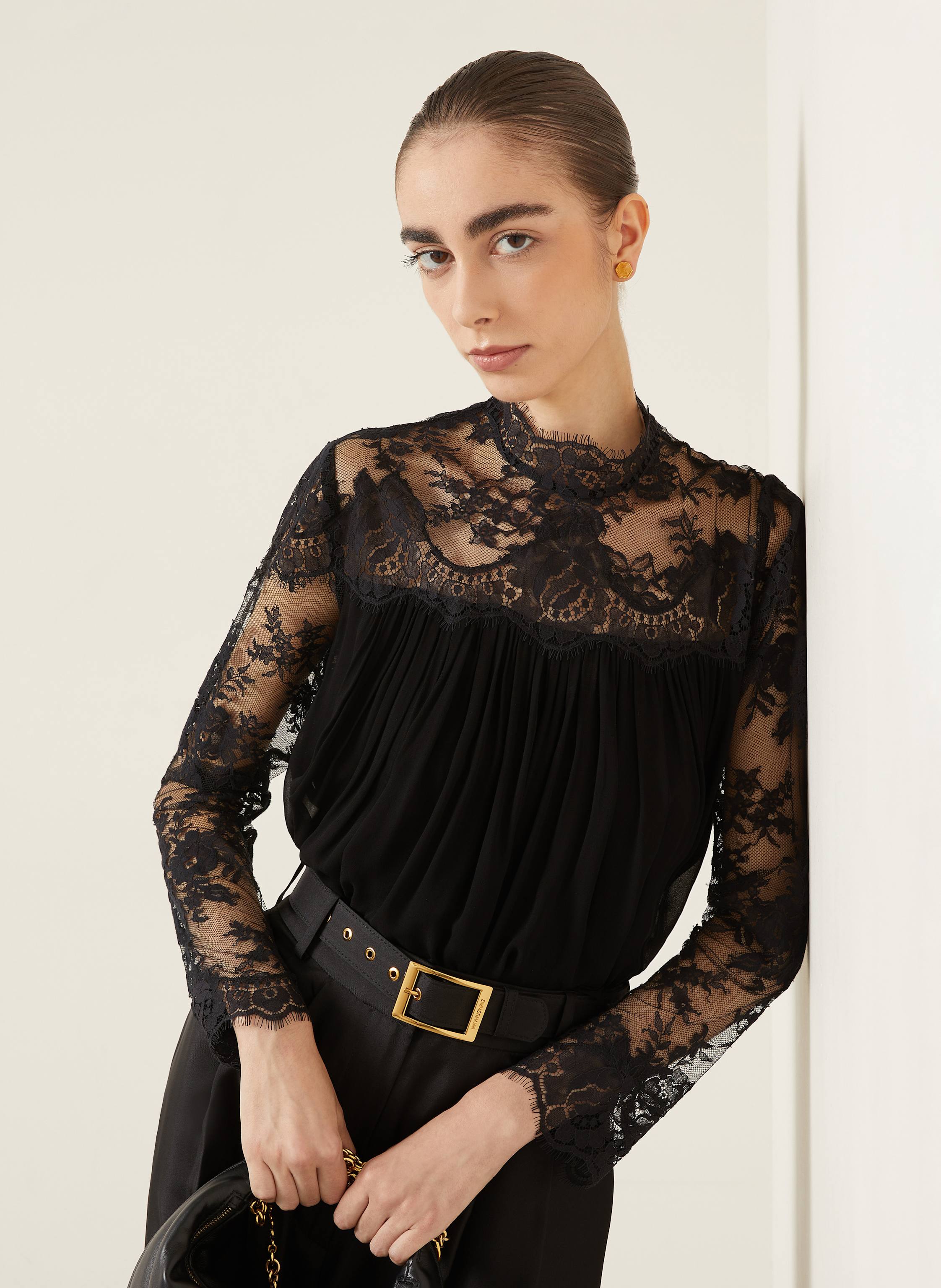 Thumbnail - Zimmermann Blusenshirt Hypnotic schwarz