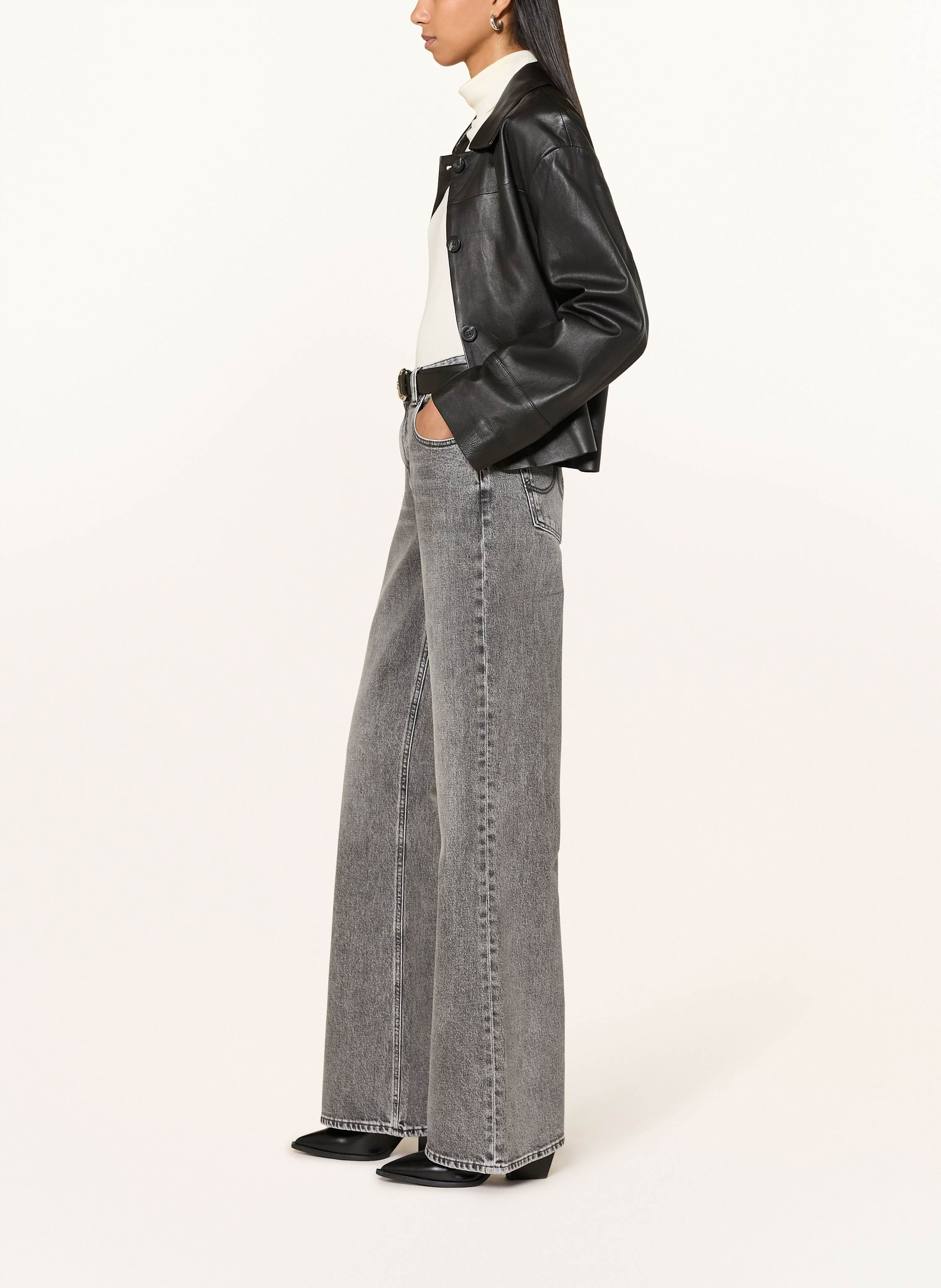 Thumbnail - Ag Jeans Flared Jeans Padua schwarz
