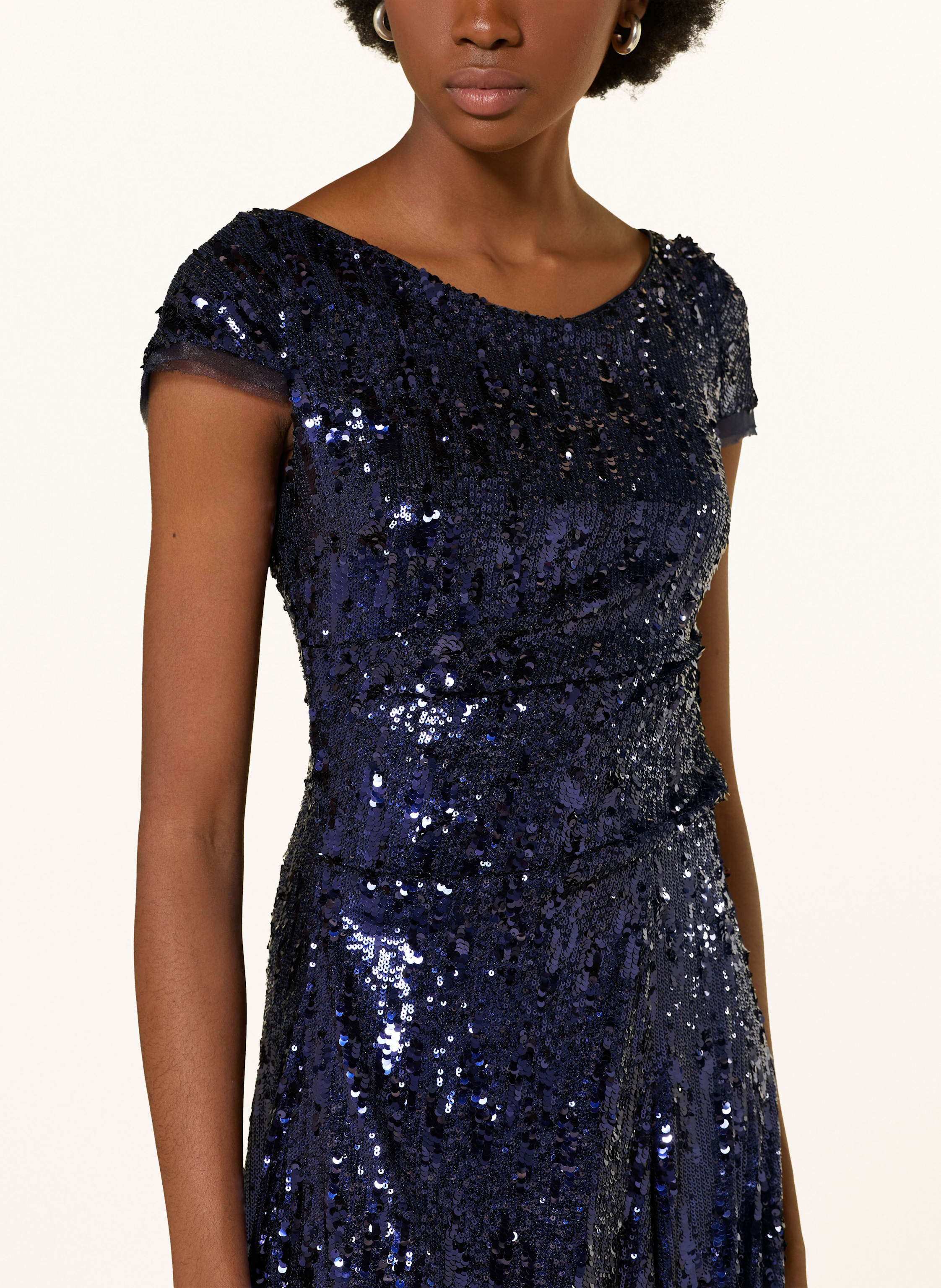 Thumbnail - Talbot Runhof Cocktailkleid Mit Pailletten blau