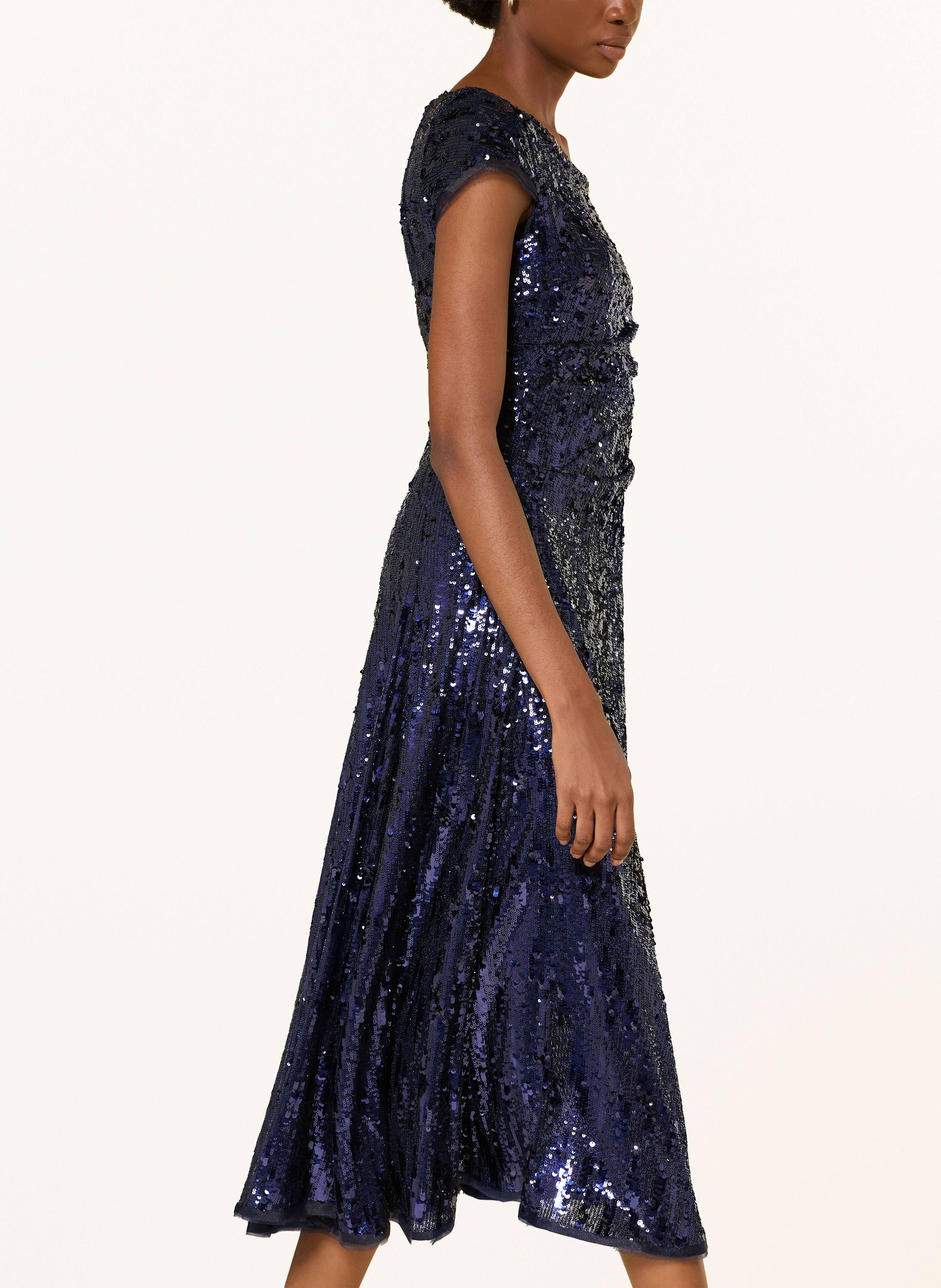 Thumbnail - Talbot Runhof Cocktailkleid Mit Pailletten blau