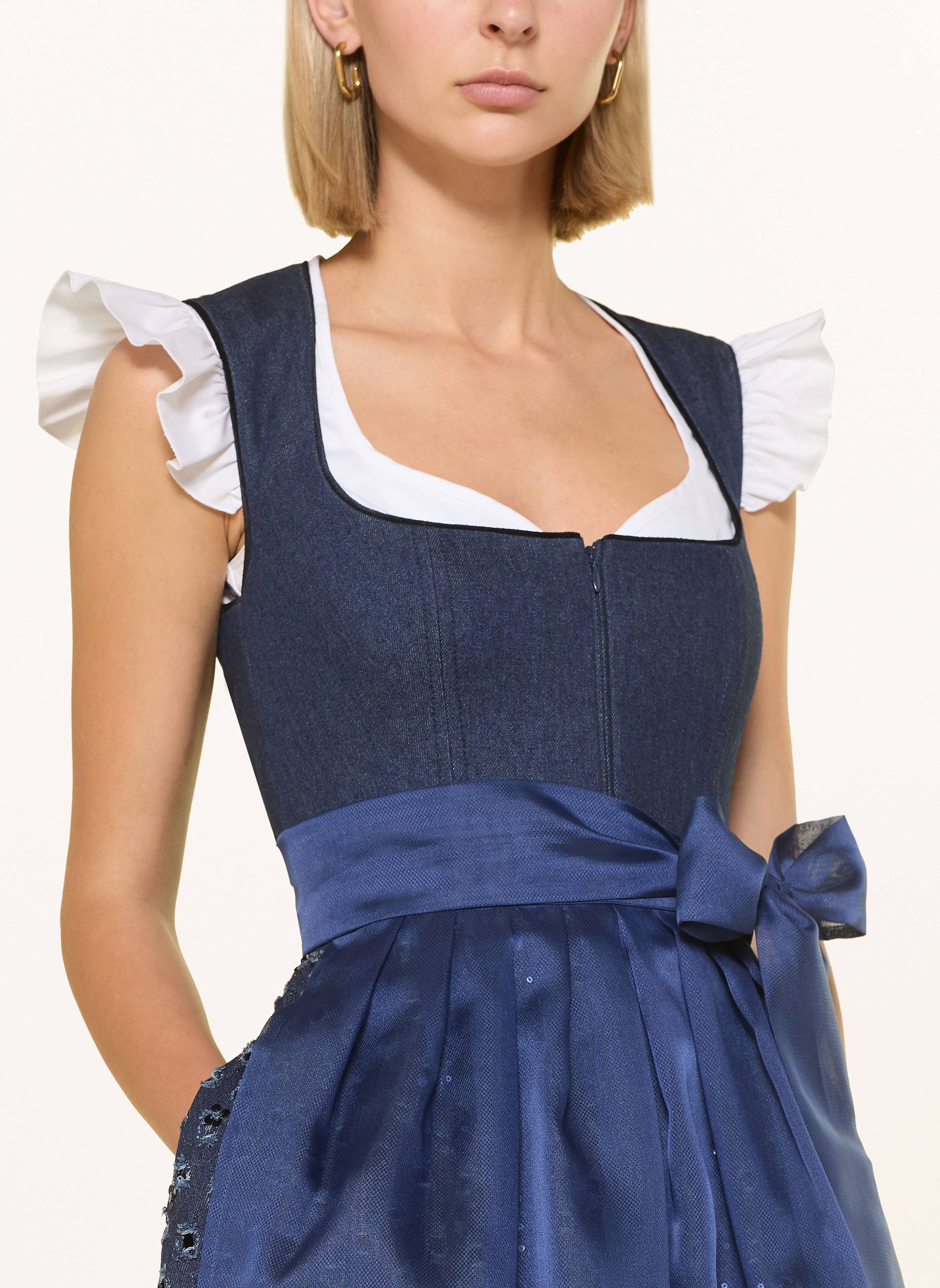 Thumbnail - Talbot Runhof Jeans-Dirndl Mit Pailletten blau