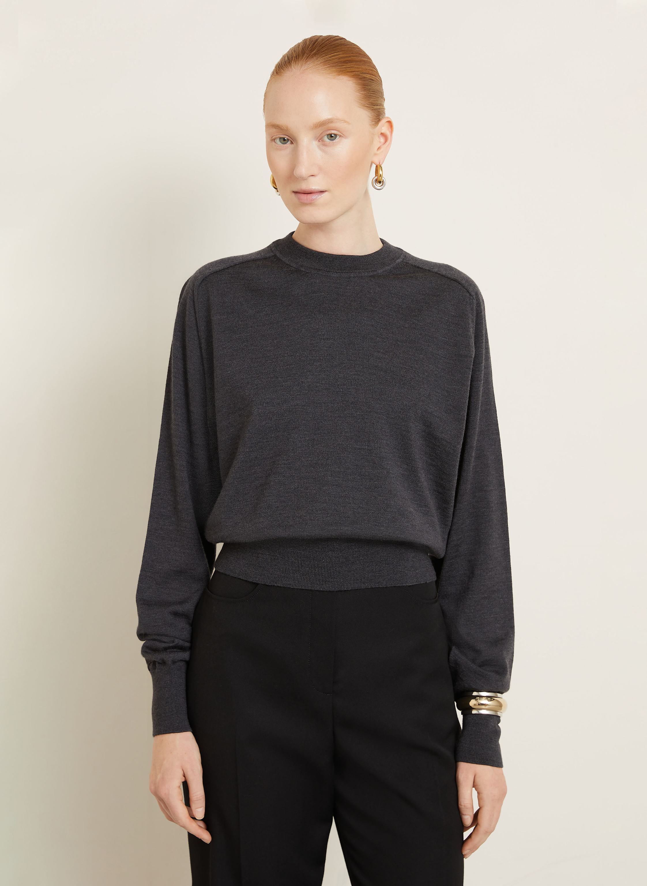 Thumbnail - Jacquemus Pullover Le Sweater Brode grau