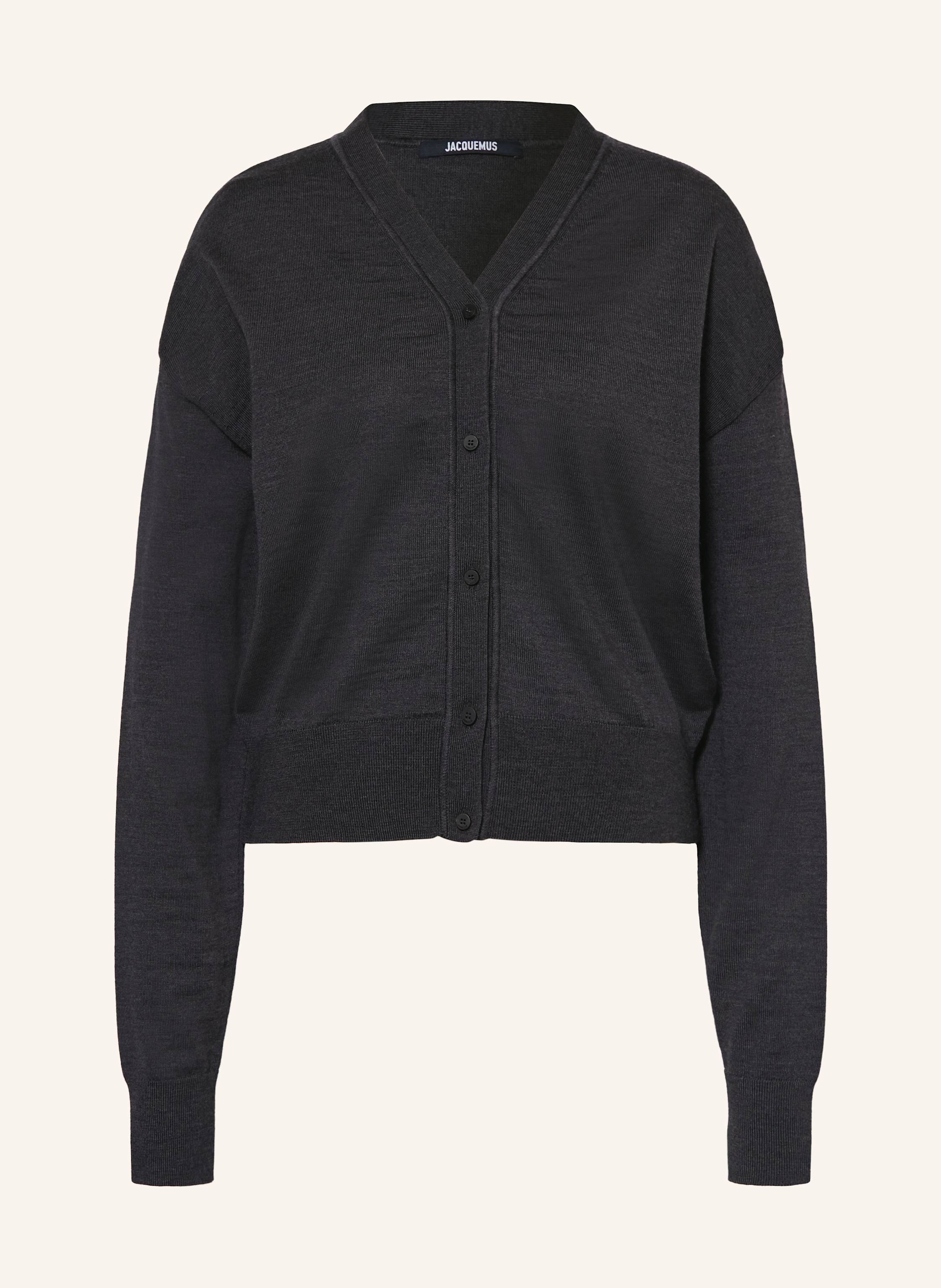 Jacquemus Strickjacke Le Cardigan Brode grau