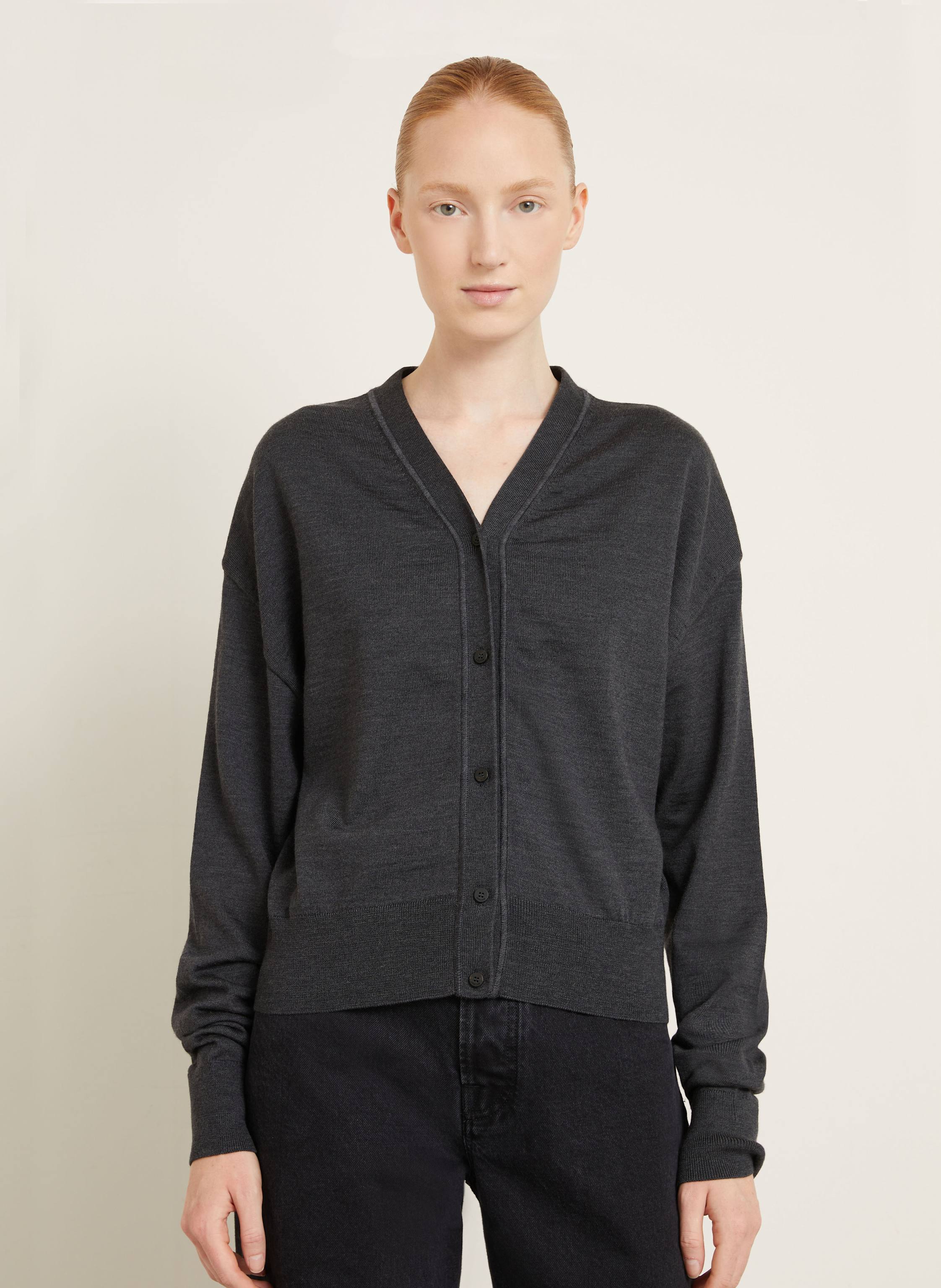 Thumbnail - Jacquemus Strickjacke Le Cardigan Brode grau