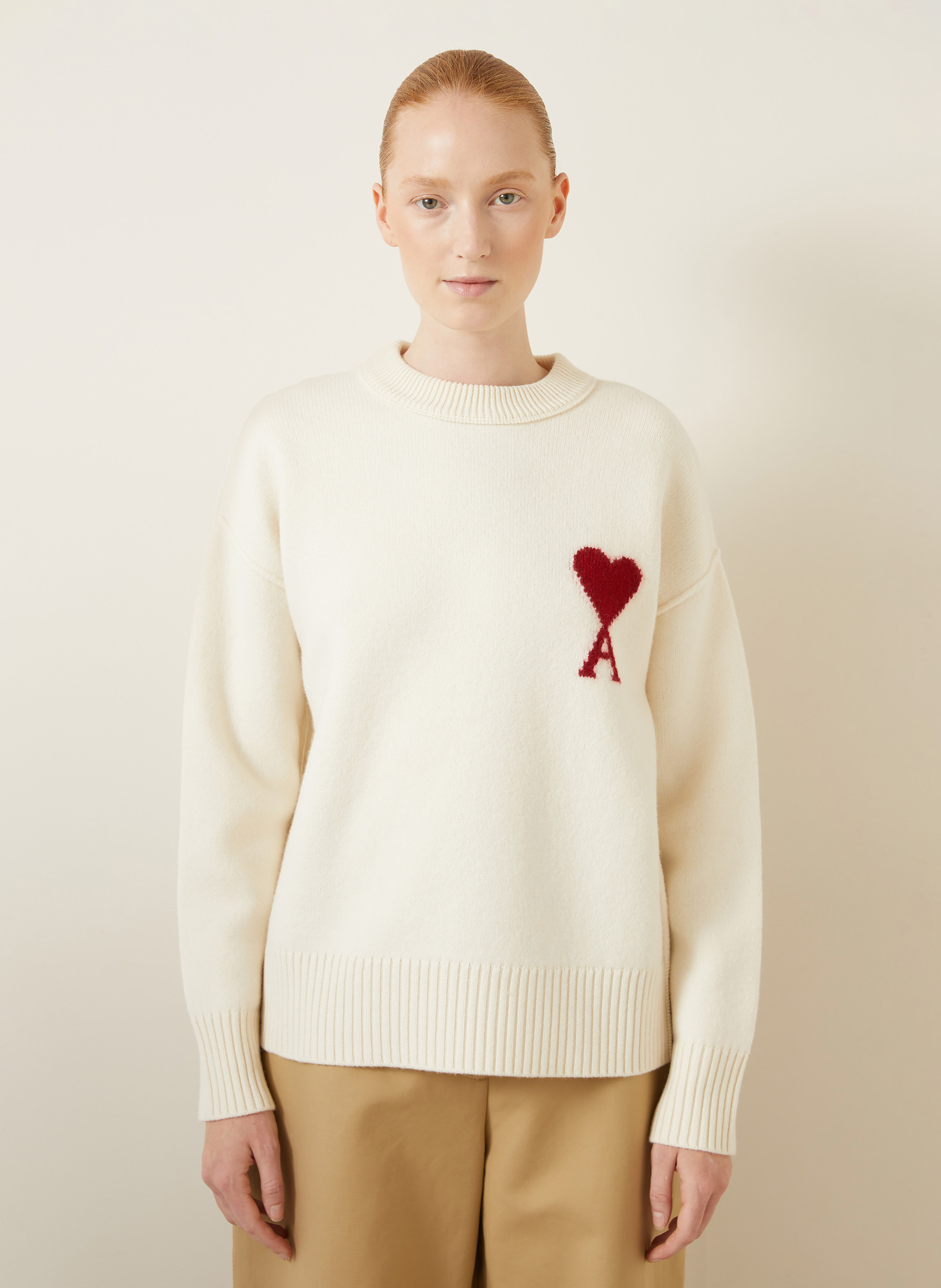 Thumbnail - Ami Paris Pullover weiss