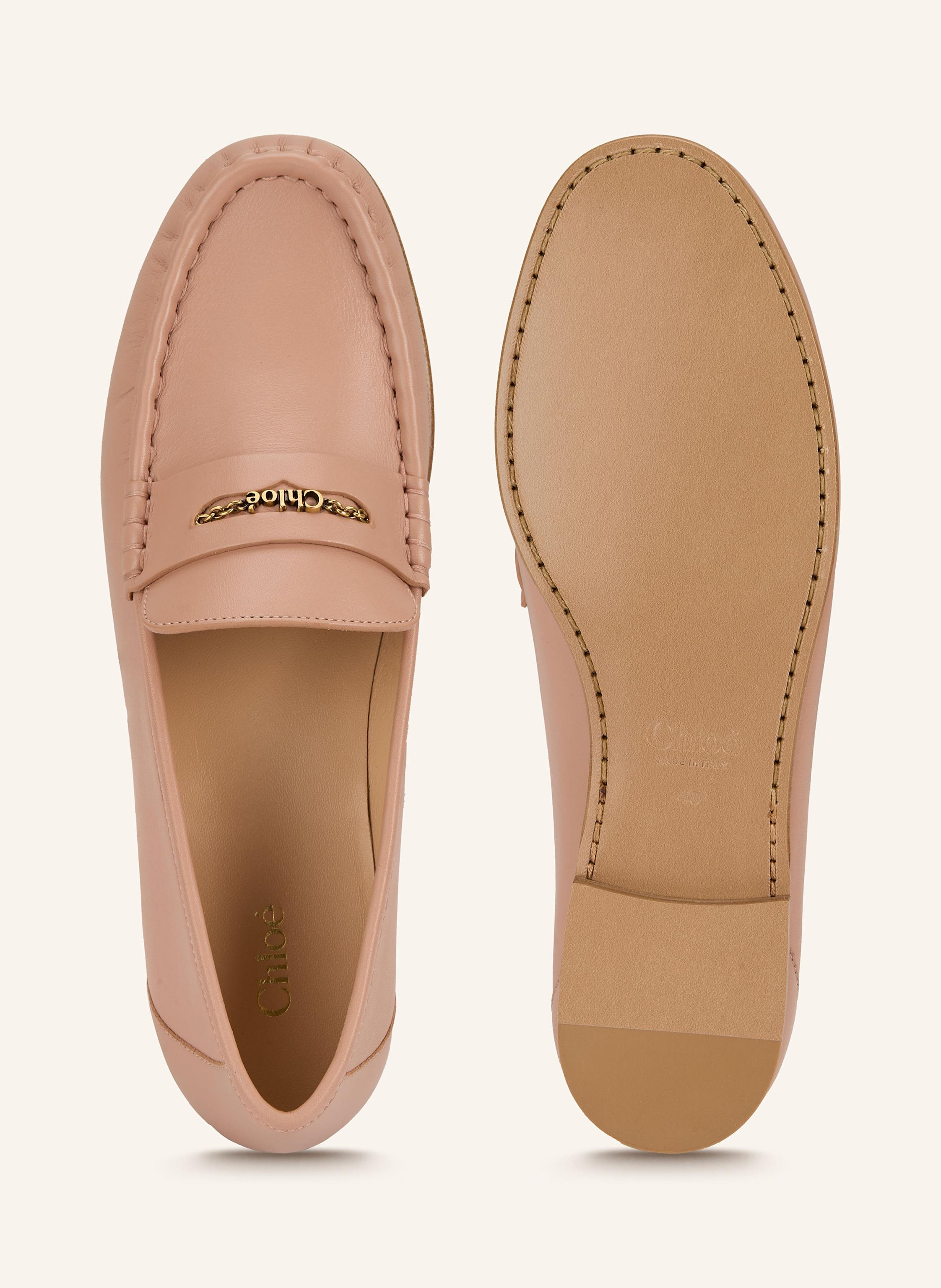 Thumbnail - Chloé Penny-Loafer rosa