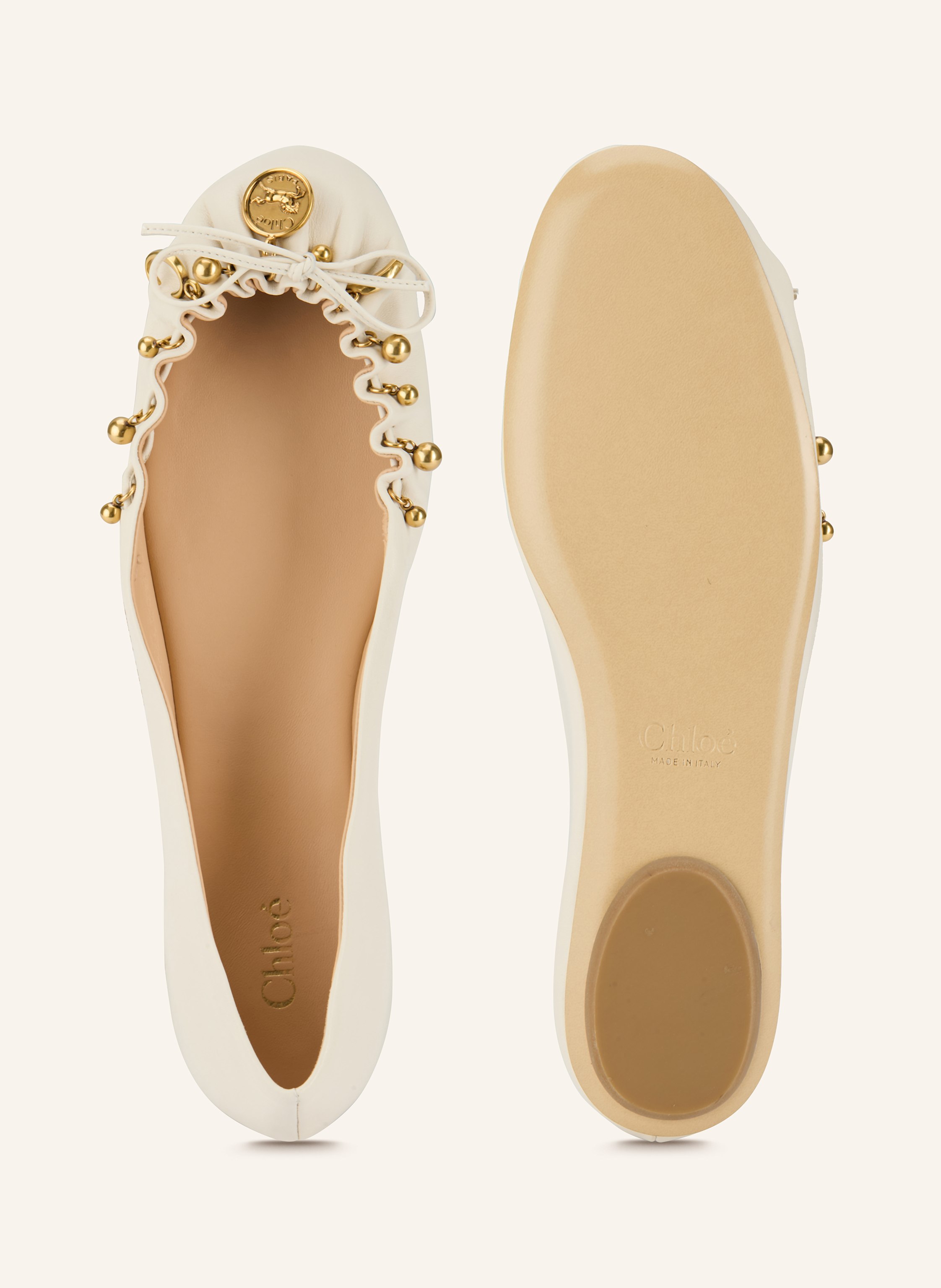 Thumbnail - Chloé Ballerinas Charms weiss